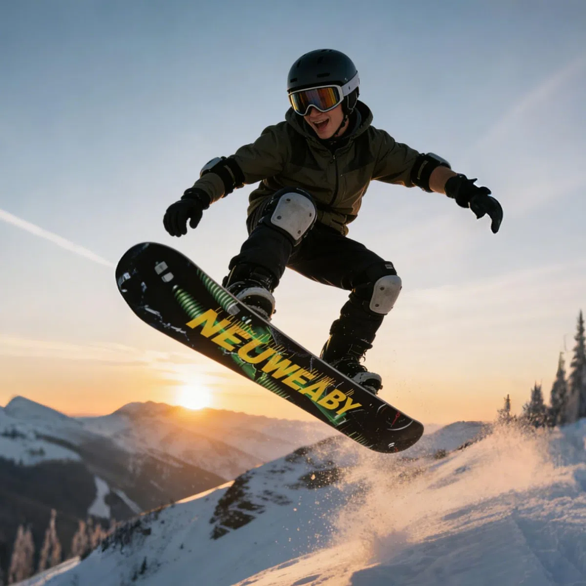Tabla de Snowboard All Mountain para Mujer NEUWEABY - Estampado de Cielo Estrellado - Camber direccional Twin CAM-out para Snowboarders Principiantes y avanzados
