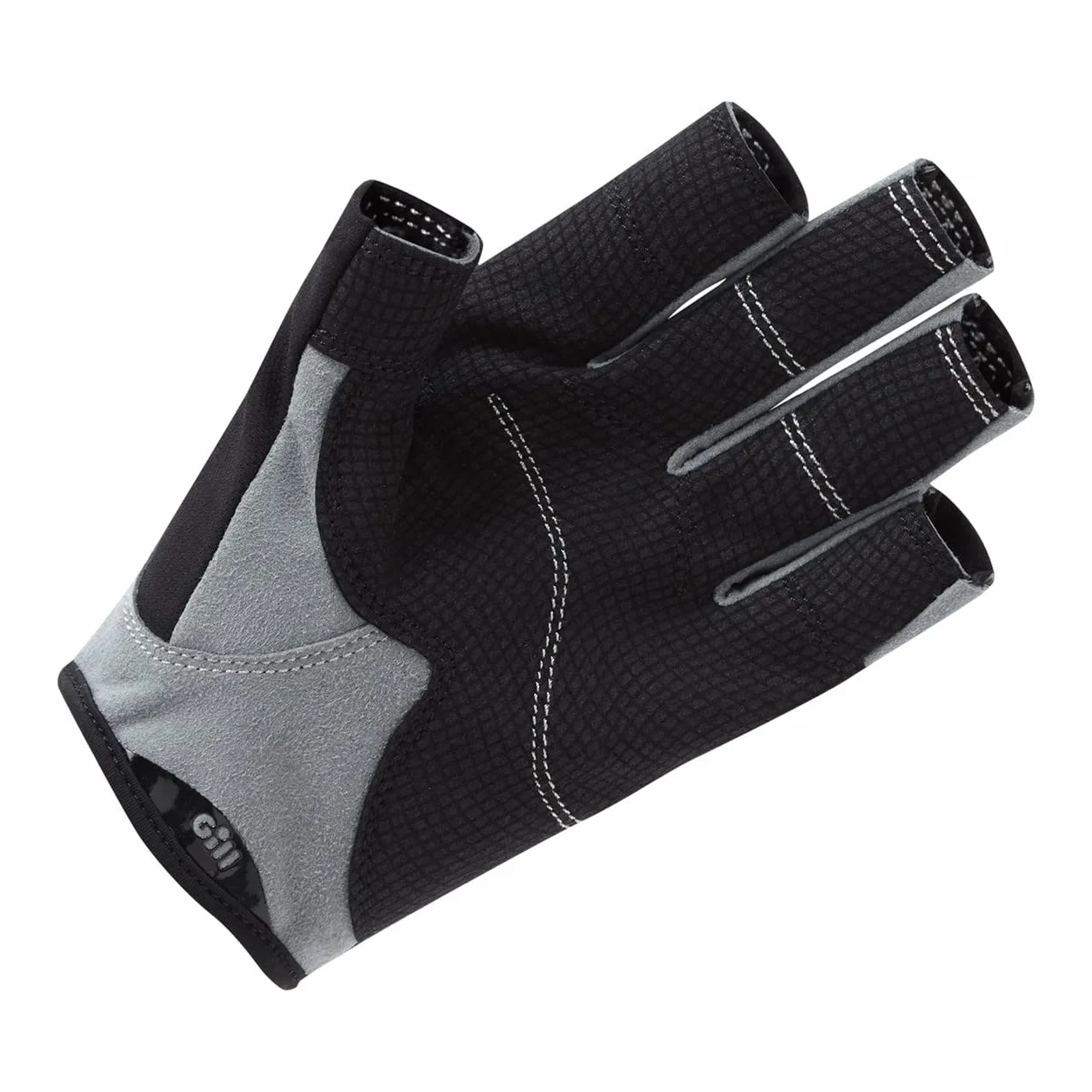 Gill Junior Deckhand Short Finger Sailing Gloves 2022 - Black