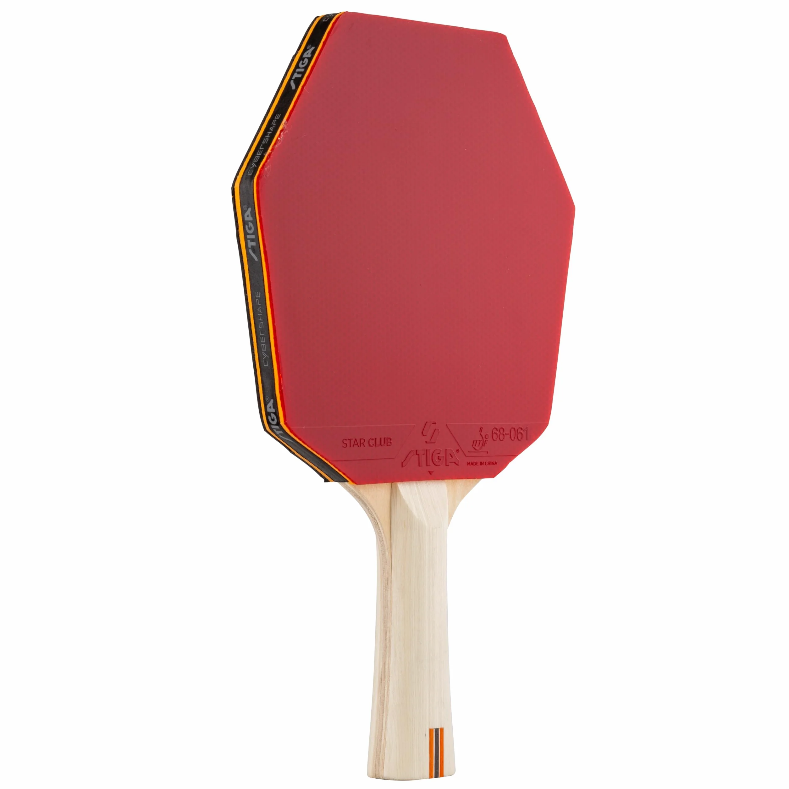 STIGA Club Cybershape Pala de Tenis de Mesa, Madera 5 Capas, Goma Star Club, Sweet Spot Grande