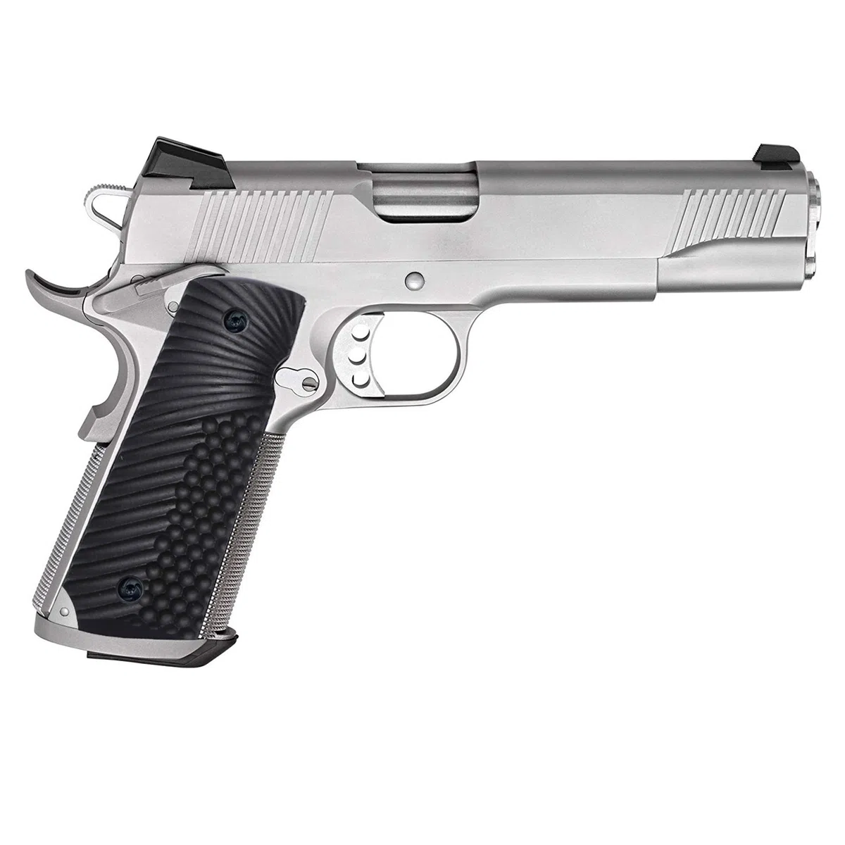 Guuun 1911 Grips G10 Full Size Government Commander Custom Grip, Ambi Safety Cut Ops Eagle Wing Texture