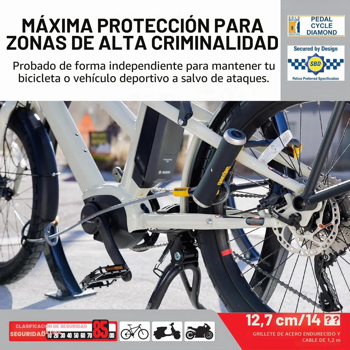 On-Guard 8005 - Candado en U para Manillar