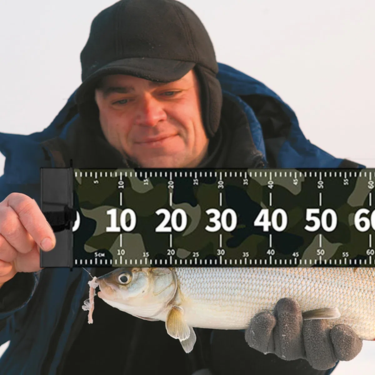 Fish Mat, Fillet Board, Waterproof Cutting with Measurement Scale Design, Multifunctional Cleaning Pad for Outdoor Fishing Enthusiast Boat Kitchen Camp Gear, 47.24 Inches