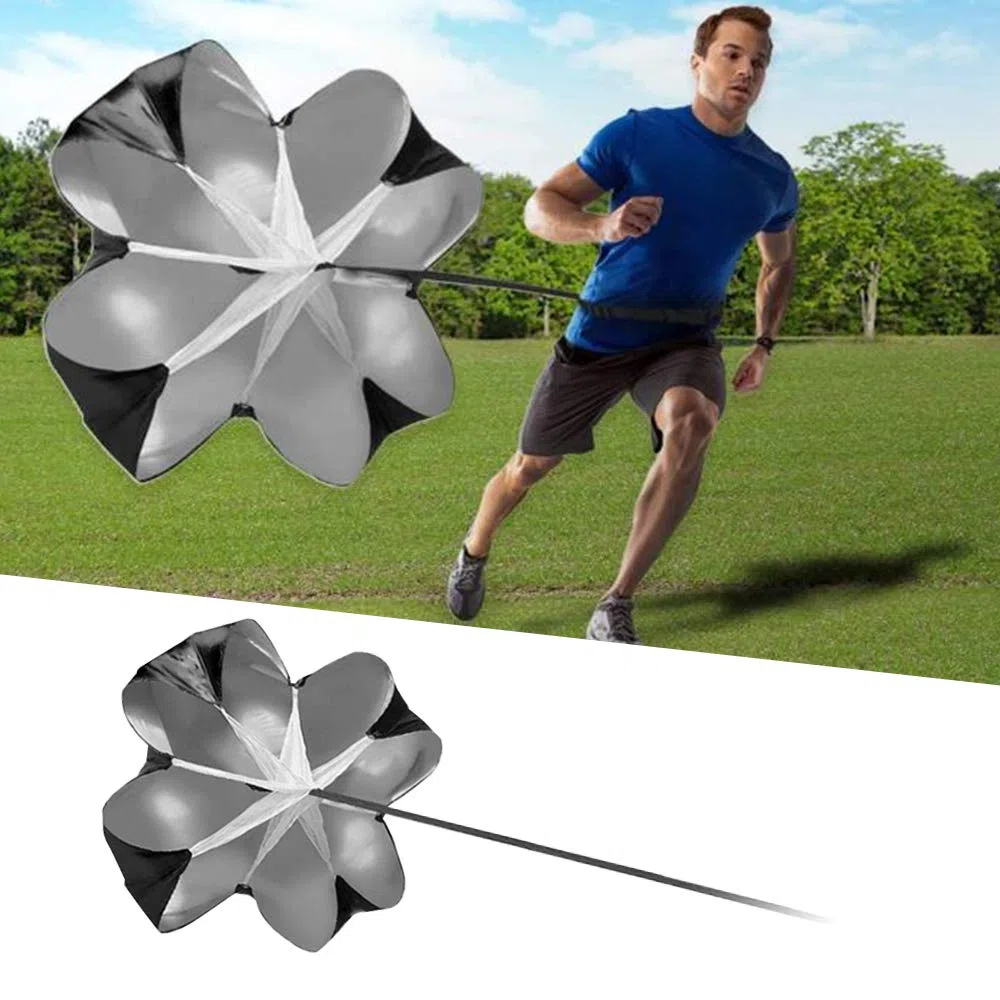 Escala de ritmo entrenamiento de fútbol,Escala de ritmo de entrenamiento,Juego de entrenamiento de velocidad 1 Paracaídas de resistencia 1escalera de coordinación 5 setos ajustables