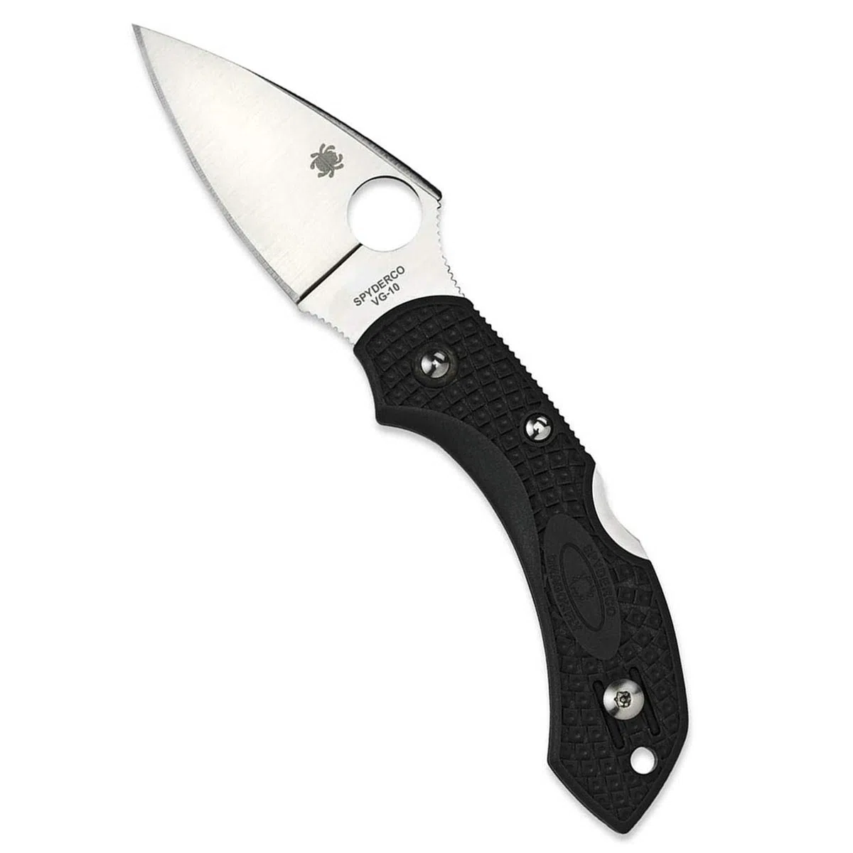 Spyderco SC28PBK2 Cuchillo tascabile,Unisex - Adulto, Negro, un tamaño