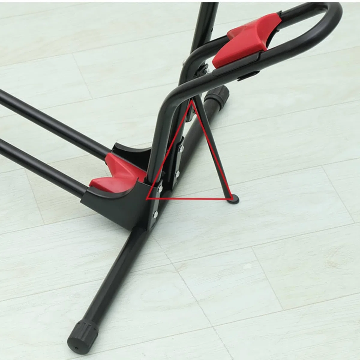 Baoblaze Soporte para Bicicleta Soporte Aparcamiento Bicicleta Soporte Expositor Caballete Suelo Ajustable Sostiene en Posición Vertical Ocupa Poco Espacio Adecuado para Portales