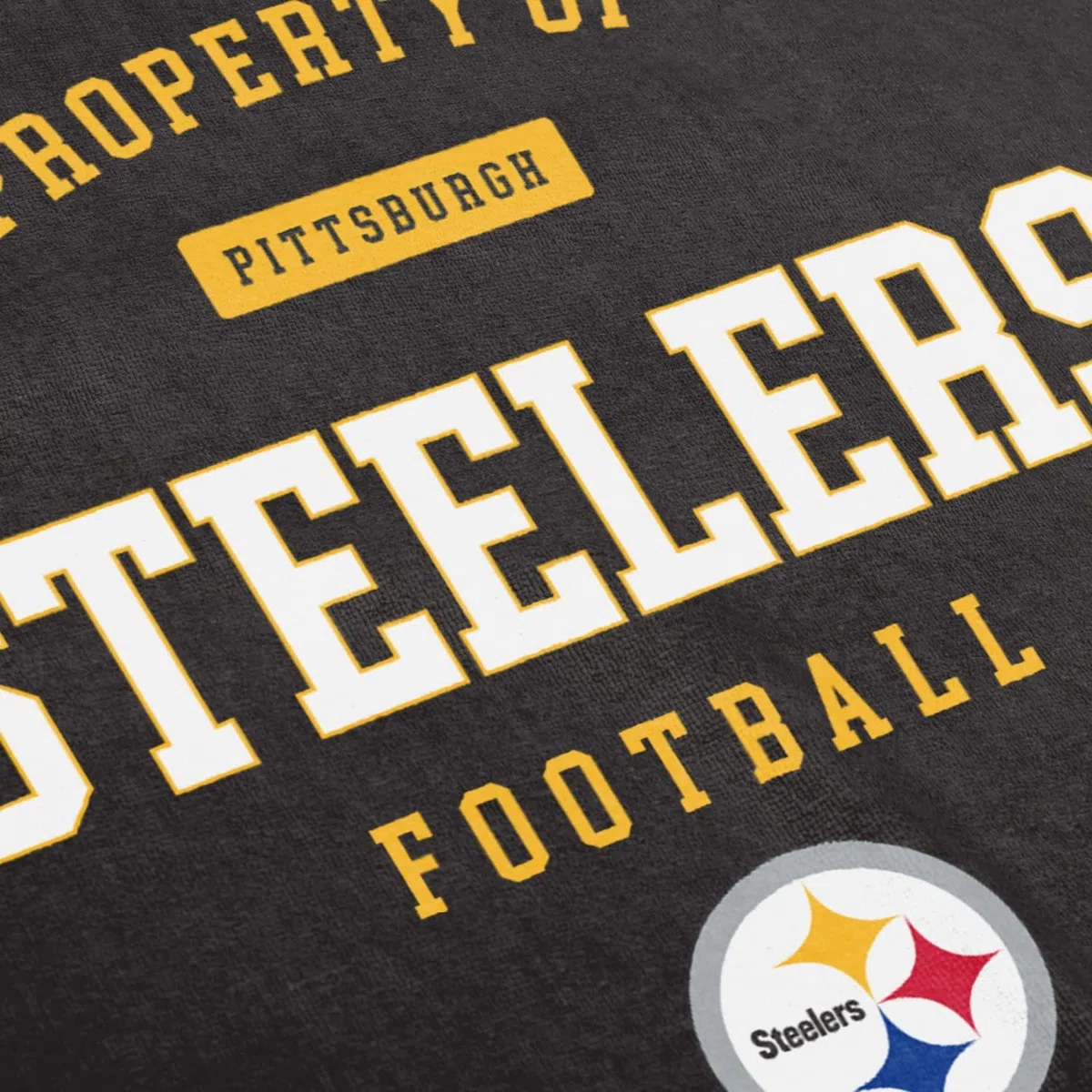 FOCO NFL - Toalla de playa PROPIEDAD DE Pittsburgh Steelers Football