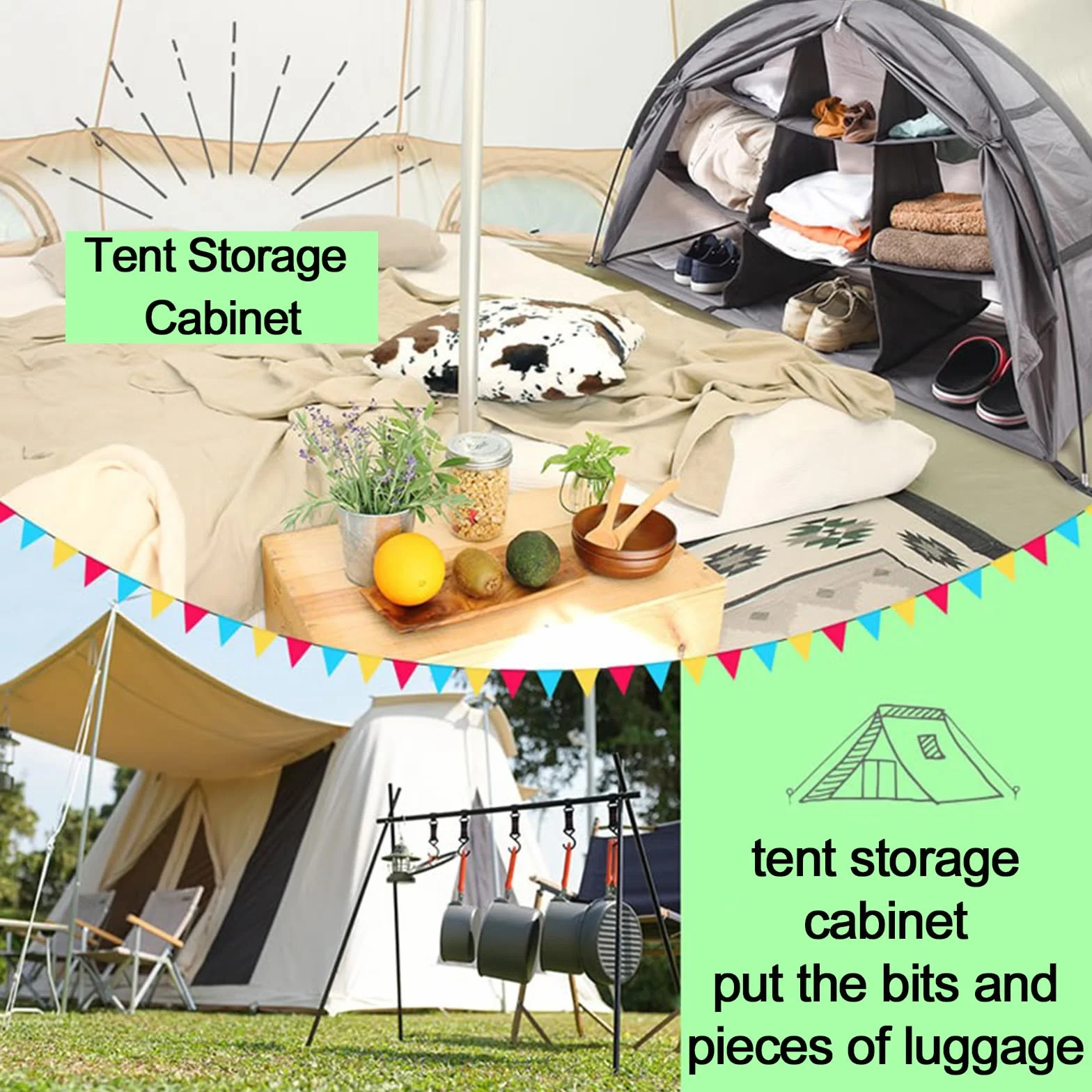 Armarios De Camping, Armarios De Camping Plegables con Compartimentos De Almacenamiento, Cocina De Camping Al Aire Libre, Armarios De Cocina De Camping Plegables con Estructura De Aluminio