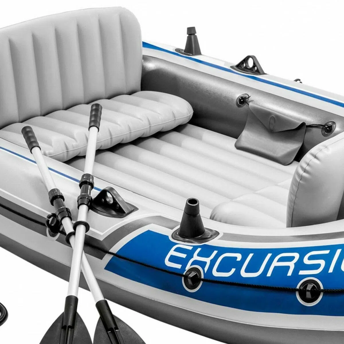 Intex 68324 modelo Excursion 4 – Lancha convertible en lancha motora, 400 kg / 4 personas