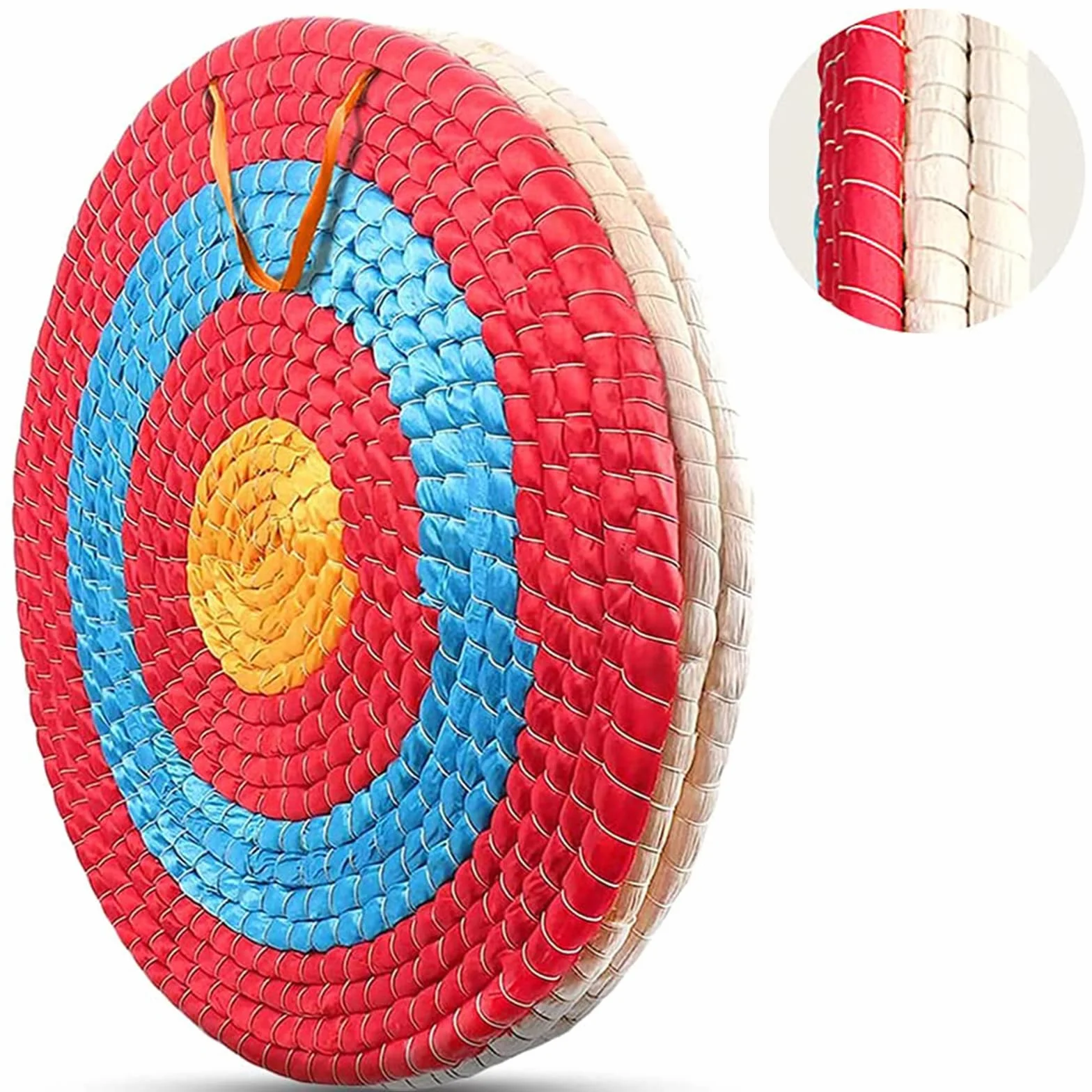 Dianas de tiro con arco, tradicional hecho a mano paja objetivo - 4 capas engrosadas dianas para tiro con arco flecha, ballesta, arco recurvo y compuesto