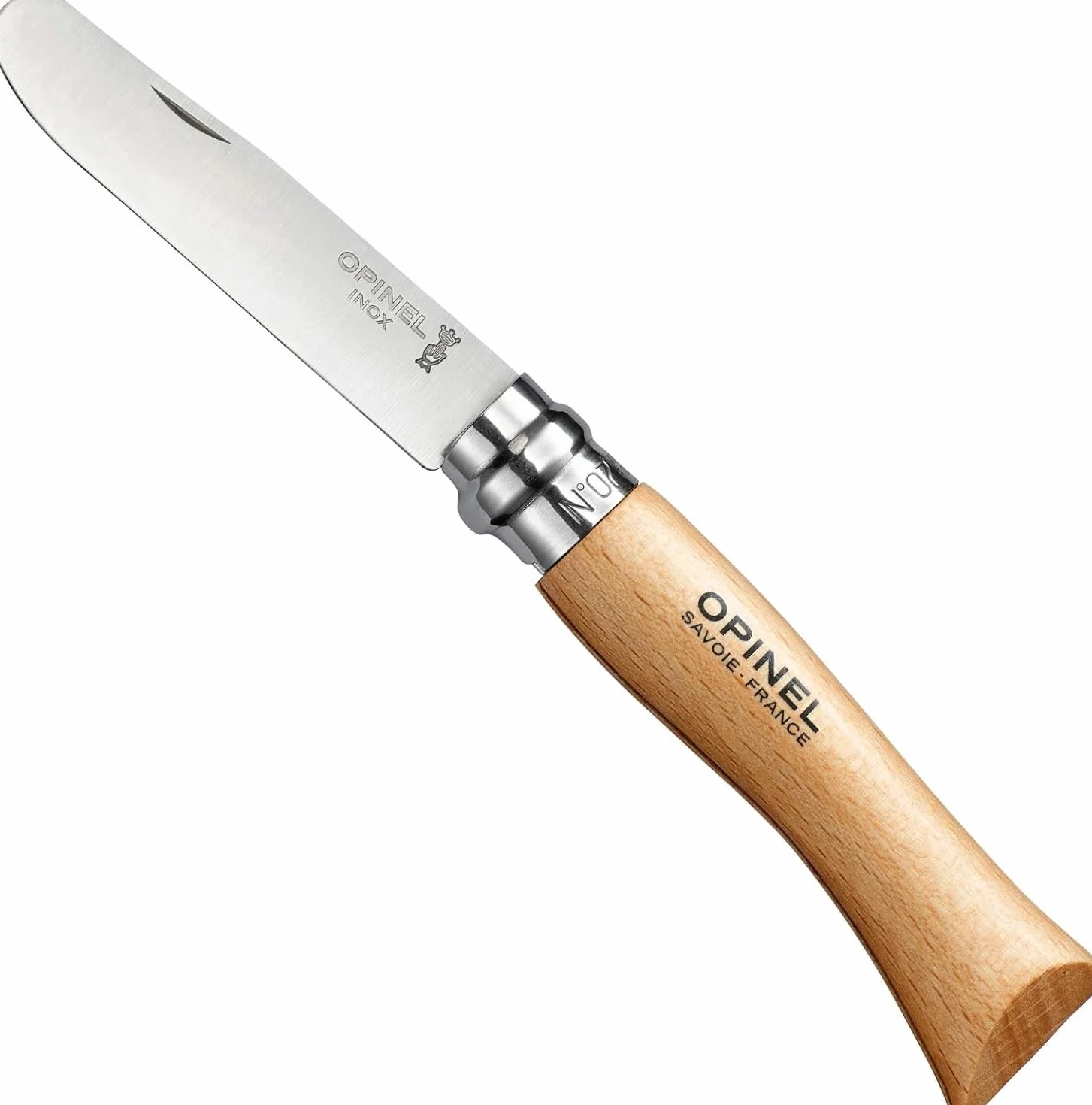 Opinel Mon Premier No. 07 Cuchillo infantil hoja inoxidable 17,5 cm plateado y marrón