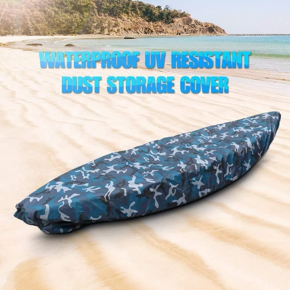 Cubierta De Kayak y Canoa, Cubierta Universal para Kayak Cubierta De Canoa De Kayak Impermeable 4,5 m para Bote (Océano)