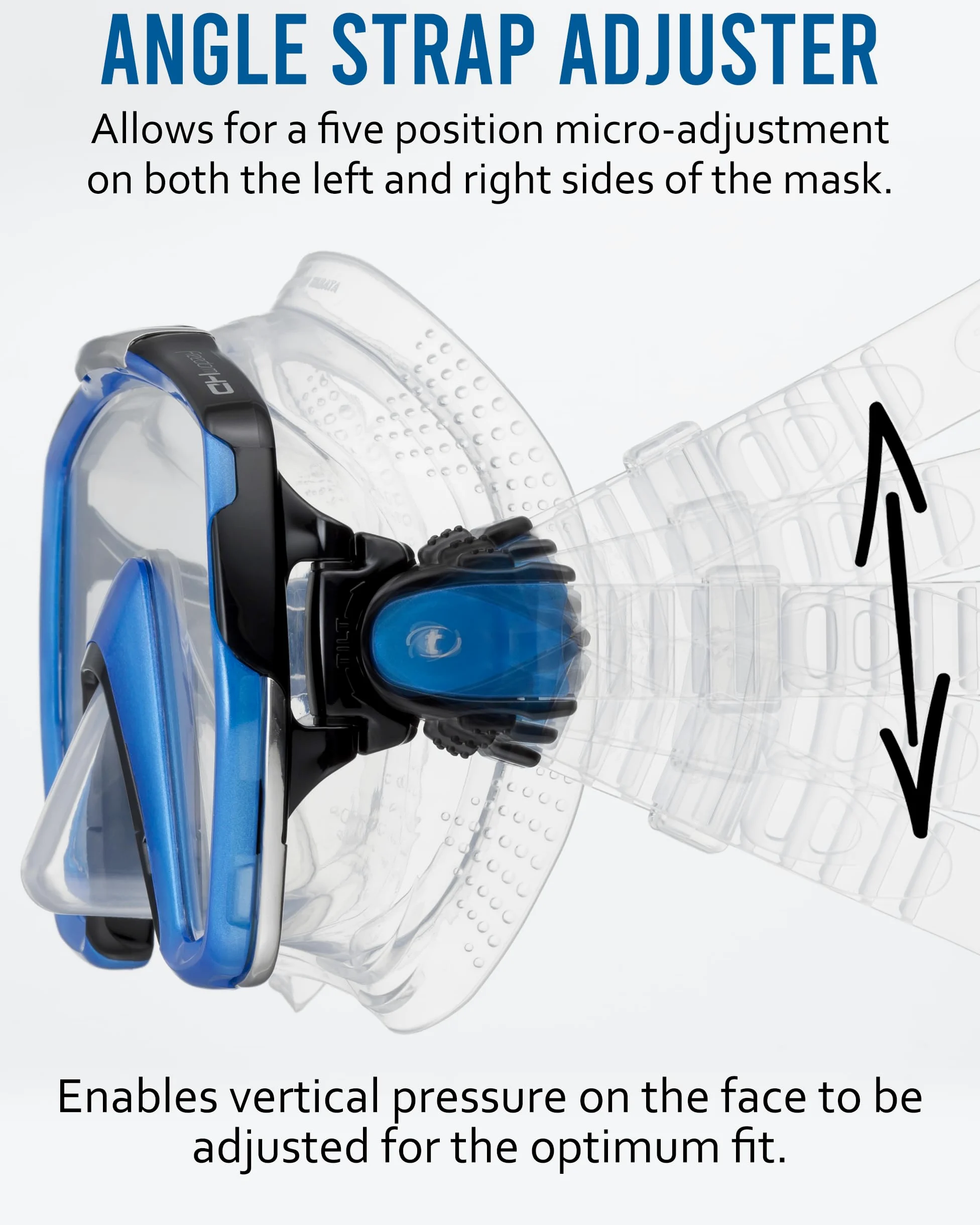 Tusa Freedom HD - Gafas máscara de Buceo y Snorkeling, Grande