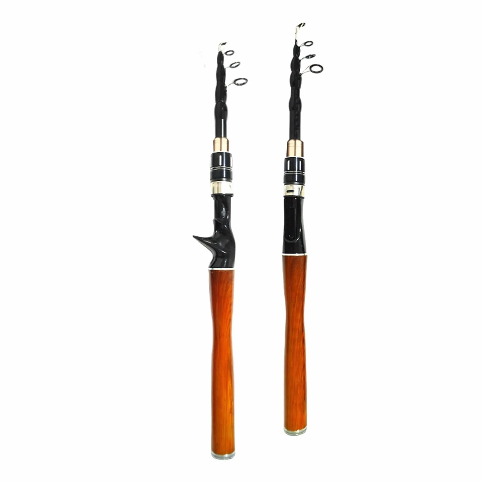 Caña de pescar telescópica ultraligera fibra de carbono 1,6 m 1,8 m 2,1 m
