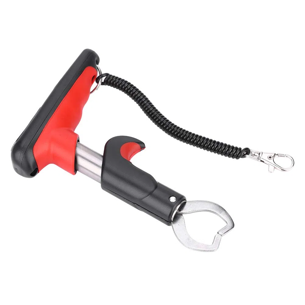 Pinza de Pesca a Escala Digital LED, Empuñadura de Acero Inoxidable con Cuerda de Seguridad de Resorte, Antideslizante, Conveniente y Portátil para Pescadores