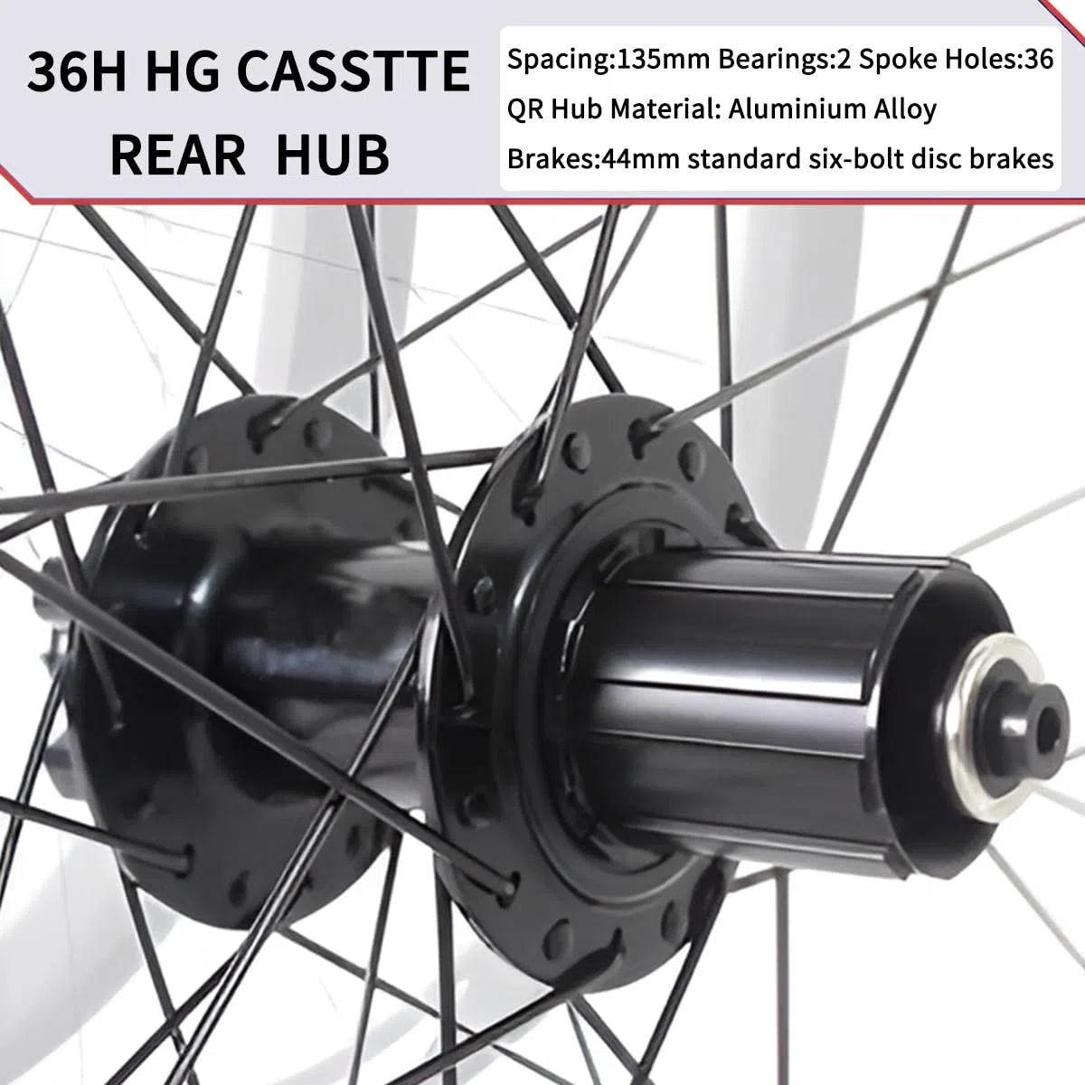 Ruedas de Bicicleta de montaña de 20 Pulgadas, Frenos de Disco, velocidades Variables, bujes de Cassette HG de 36 Orificios, Llantas de aleación de Aluminio de Doble Capa, 100 mm d