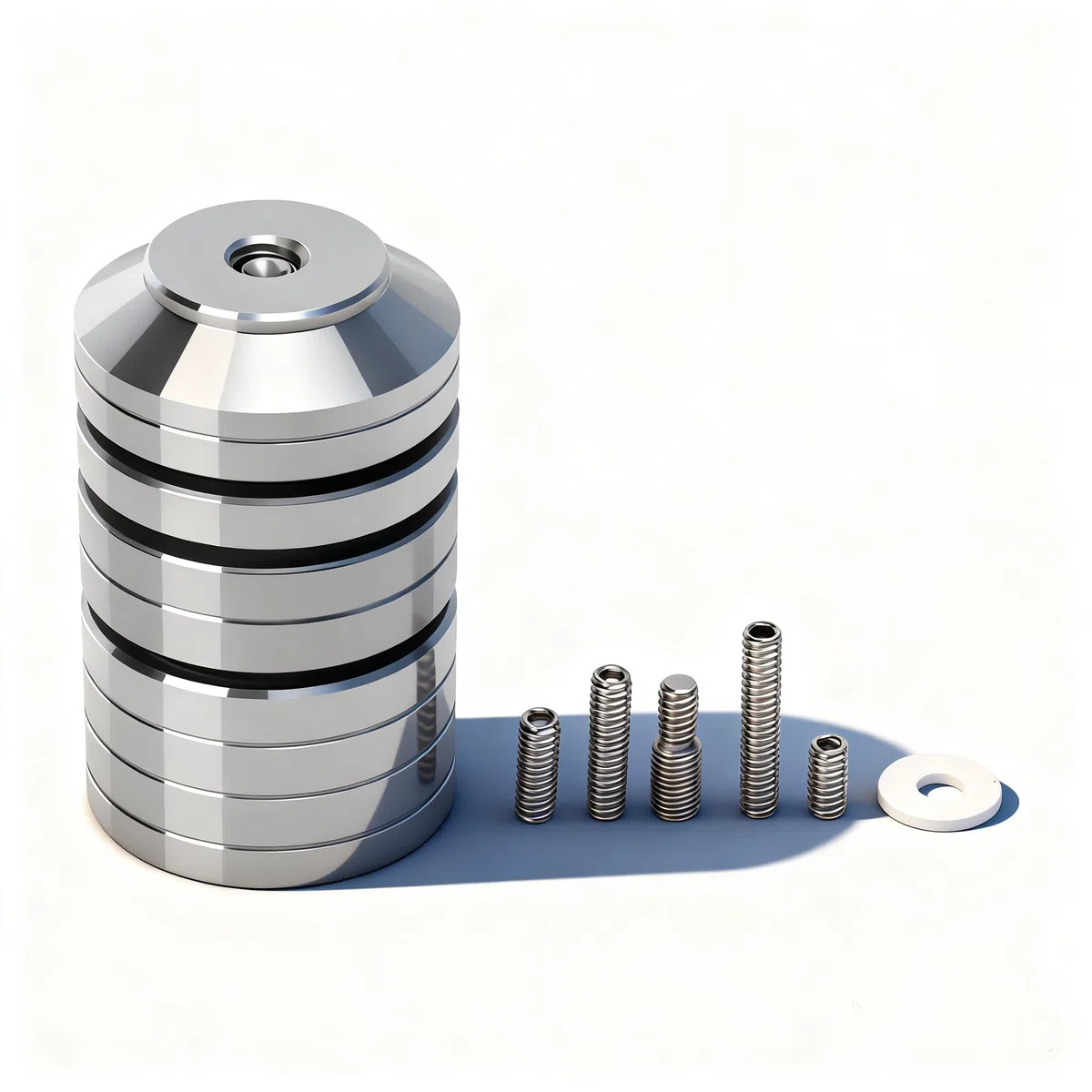 Kit Contrapeso Barra Equilibrio Estabilizador Tiro Acero Inoxidable Absorción Impactos Dispositivo Estabilización Disparo Pesas para Mejorar Precisión y Control en Disparos