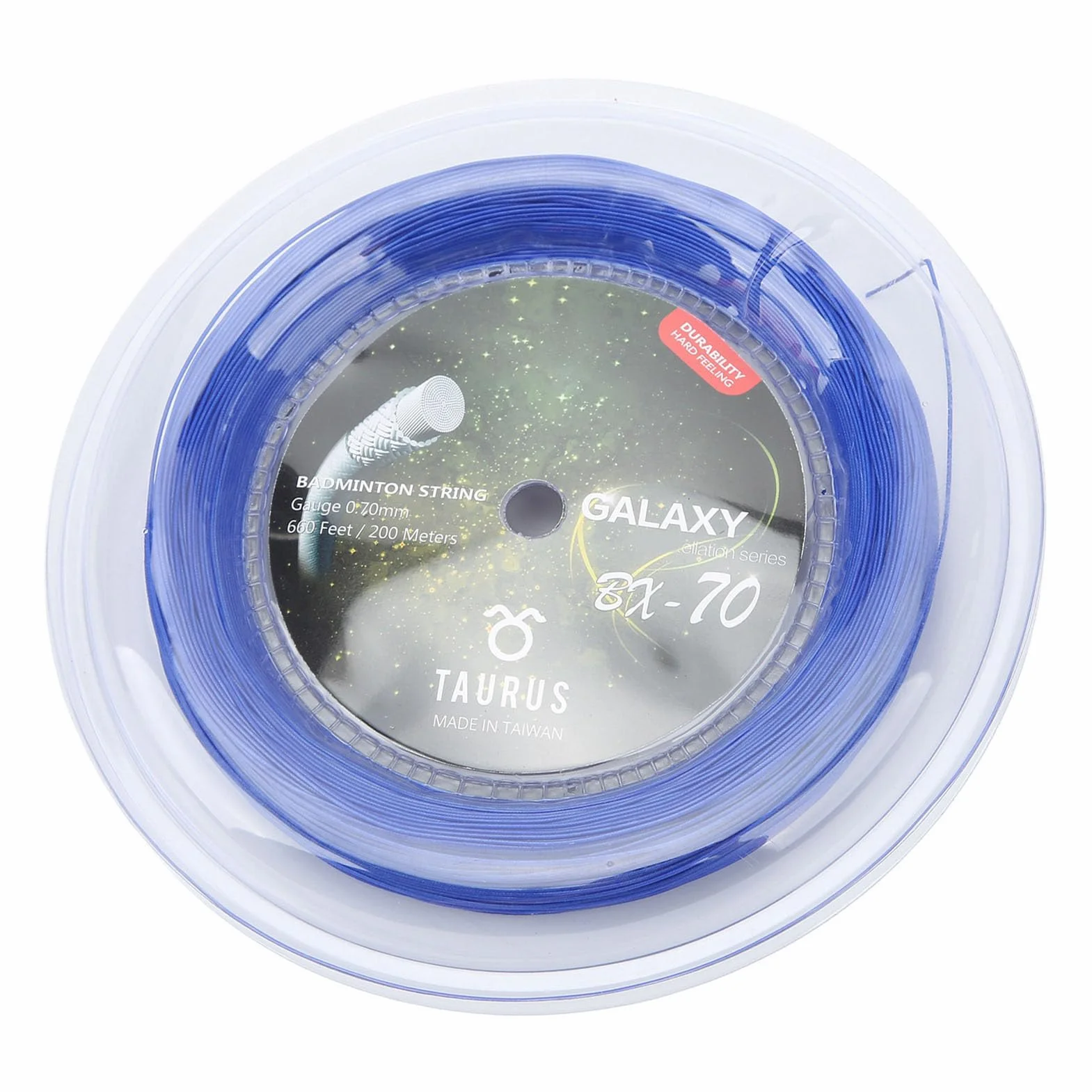 Cuerda de Bádminton POWERTI BX70 0 7mm Alta Elasticidad Nylon Multifilamento 200m Accesorio Profesional para Raquetas Entrenamiento y Competición Color Azul
