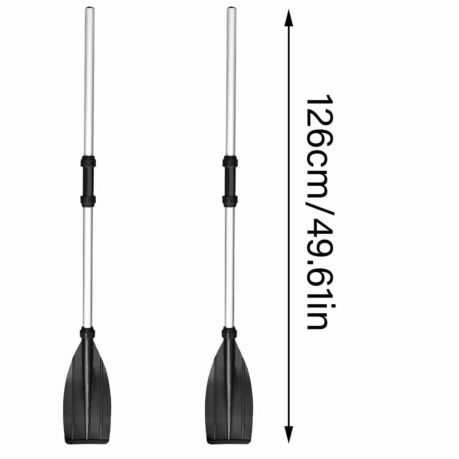 Palas De Kayak Ajustables Desmontables De Aluminio para Barco Hinchable Portátiles