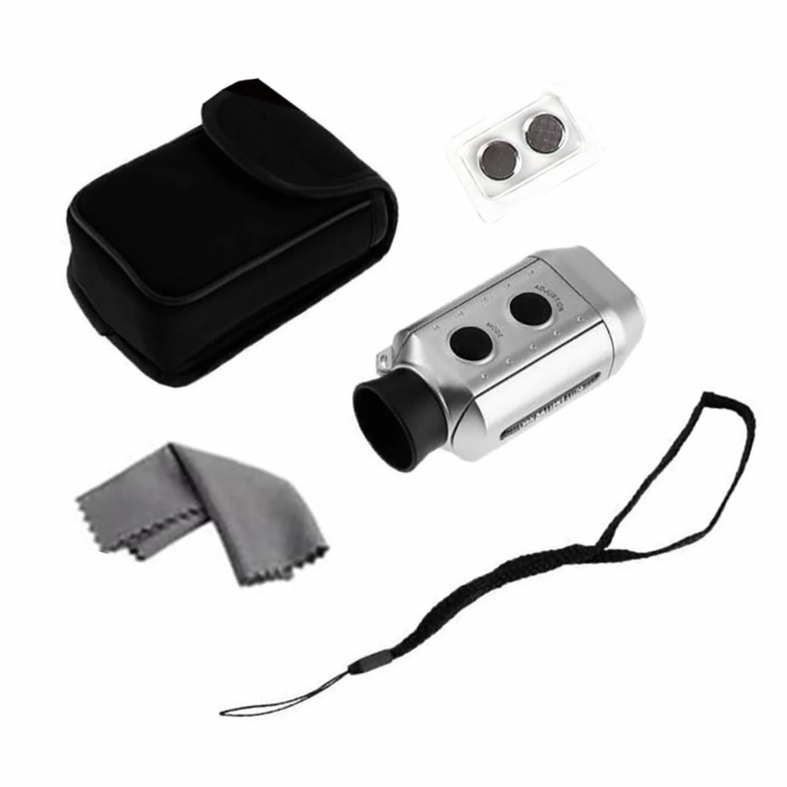 Telémetro de Caza Monocular Impermeable 5-600 M con Pantalla Digital Medidor Distancia Láser