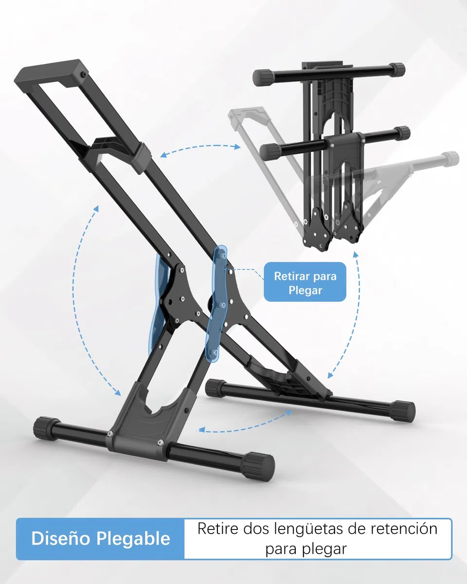 Soporte Bicicletas Suelo, Caballete Bicicleta Acero Soporte Bici Independiente 20''-29'' para Neumáticos Delanteros, para Garaje/Casa