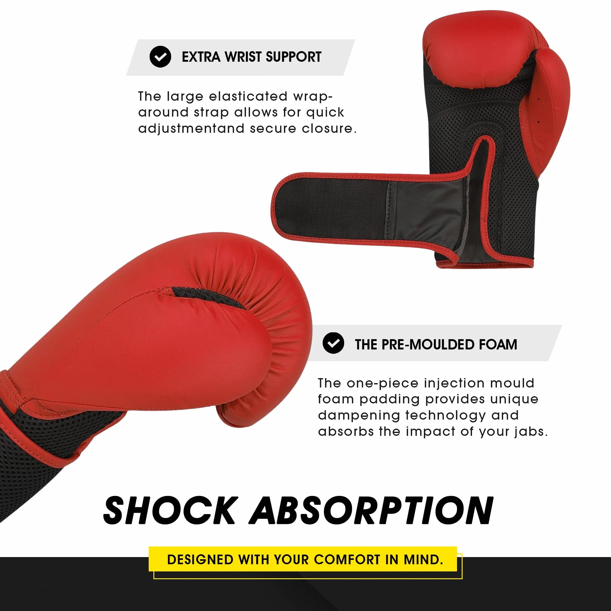Adidas Hybrid 25 Guantes de Boxeo Rojo 10 oz