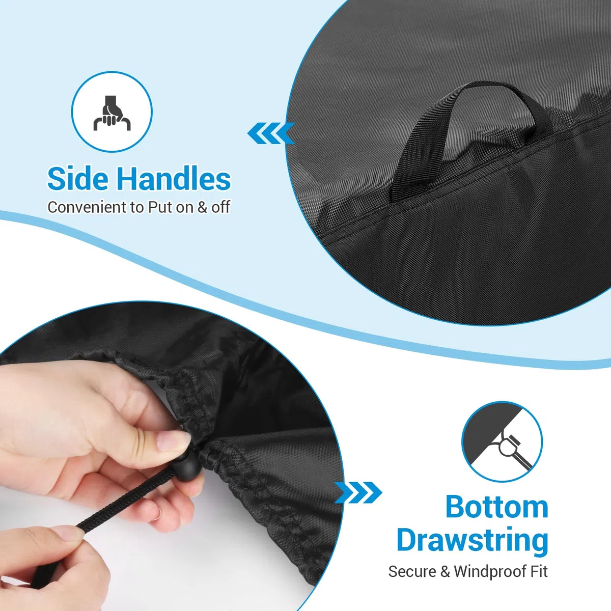Onlyme Funda plegable para bicicleta estática, para uso doméstico, impermeable, a prueba de polvo, para bicicletas estáticas plegables, 51 x 65 x 142 cm