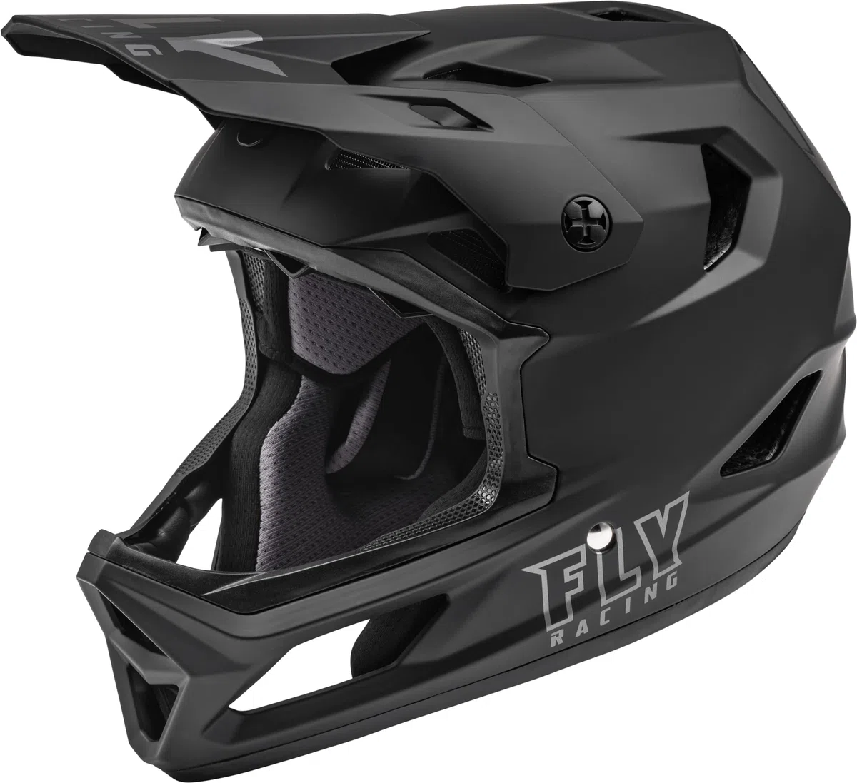 Fly Rayce Solid Matt Black 52-YL - Casco de Bicicleta de montaña