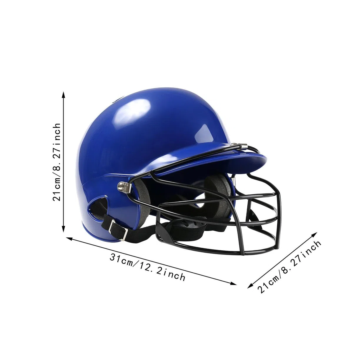 Fenteer Equipo de Softbol con Casco Y Mascarilla para Adultos, Protección Esencial