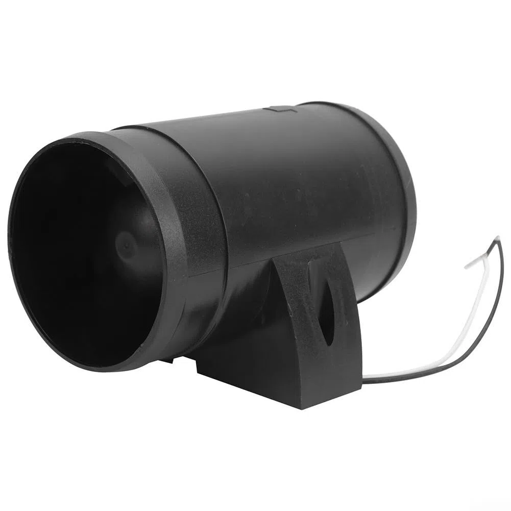 Zoegneer Ventilador de aire de escape de barco de plástico negro, soplador de cabina CC, soplador de escape marino de 12 V