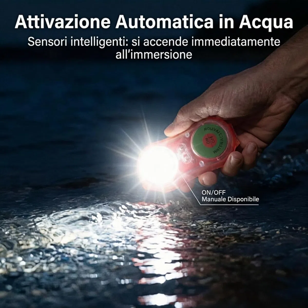 Luces de chaleco salvavidas LED con activación de agua – Juego de 4/8 piezas – Rojas y Verdes para Emergencia en el Mar para Supervivencia en Agua de Emergencia