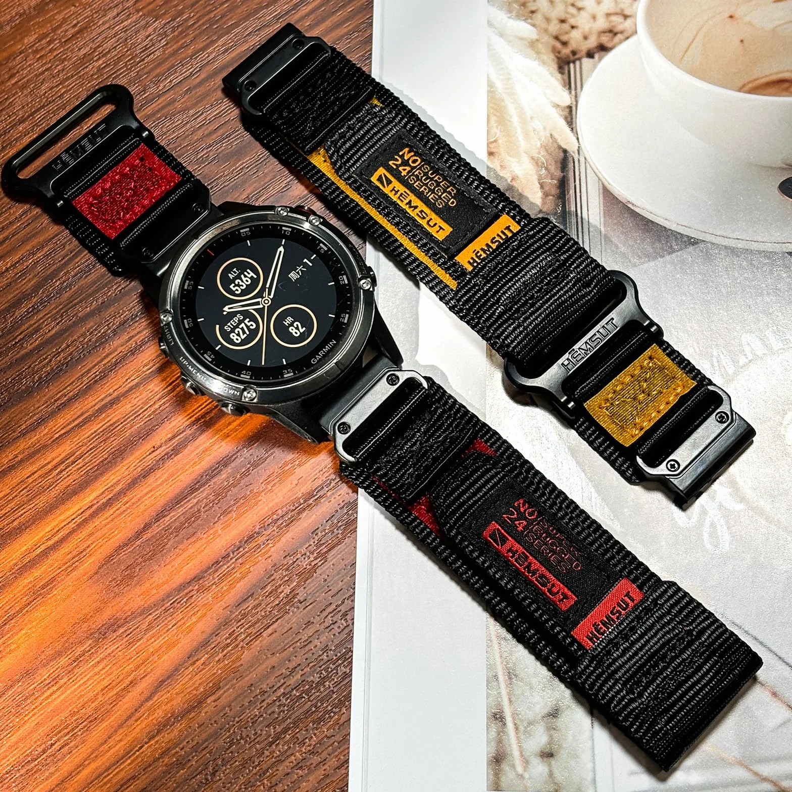 Compatible con Garmin Nylon Reloj Correa deportiva para fēnix/Forerunner/Approach/MARQ/quatix/D2 Series Correa de repuesto para hombre