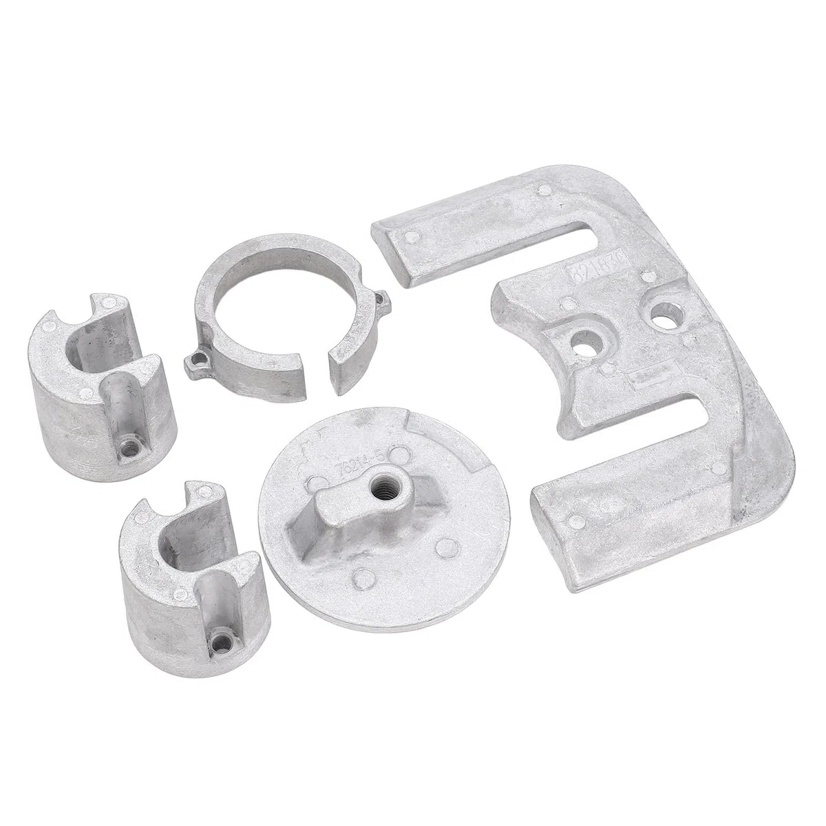 Akozon Kit de ánodo de Aluminio, Juego de Barco Marino de Protección óptima para MerCruiser Bravo 1, 22 Unidades de Popa