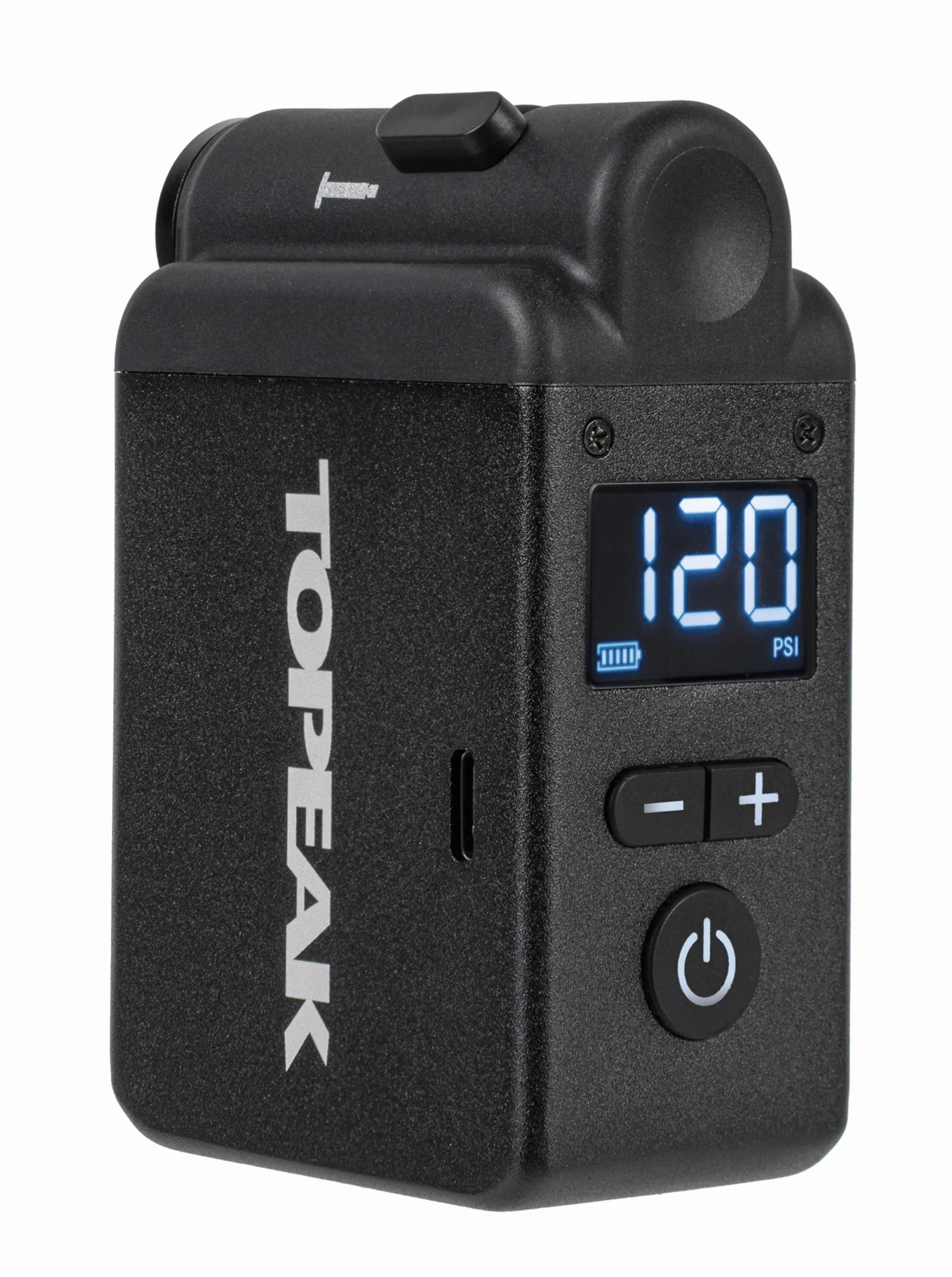 Topeak E-Booster - Bomba eléctrica Digital con indicador Digital para neumáticos de Bicicleta
