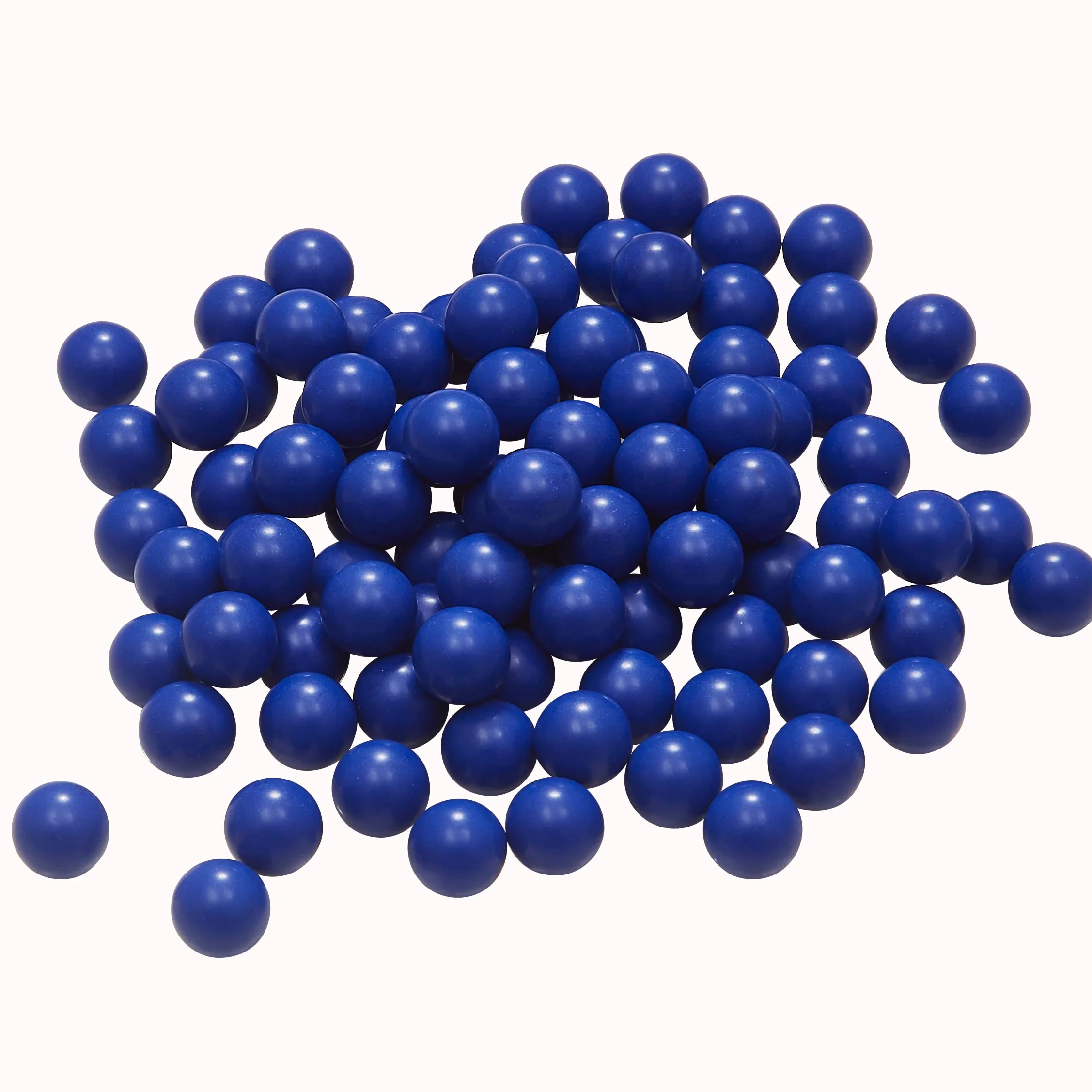 50 Cal. Paintballs Rubber Balls Ammo for Tr50 Reusable Hard Plastic Projectiles Self Defense Blue