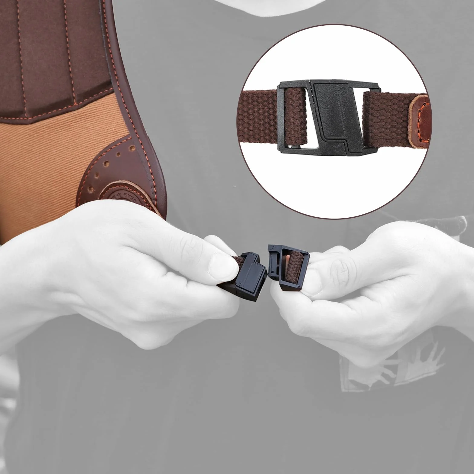 Almohadilla de retroceso de hombro de piel de lona ajustable para escopeta de rifle, almohadillas a prueba de golpes para deportes, tiro, caza