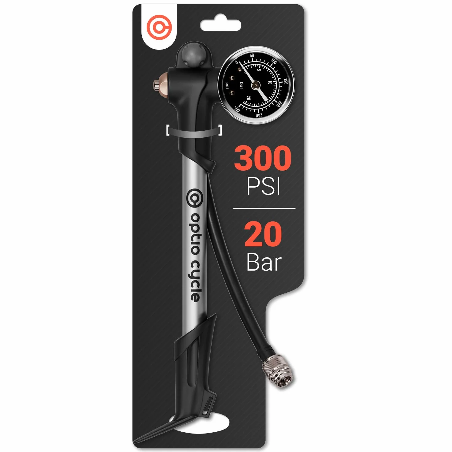 Bomba Suspension MTB – Bomba de Horquilla MTB con Manómetro | Shock Pump para Horquilla y Amortiguador | Compatible con Fox, RockShox, Manitou