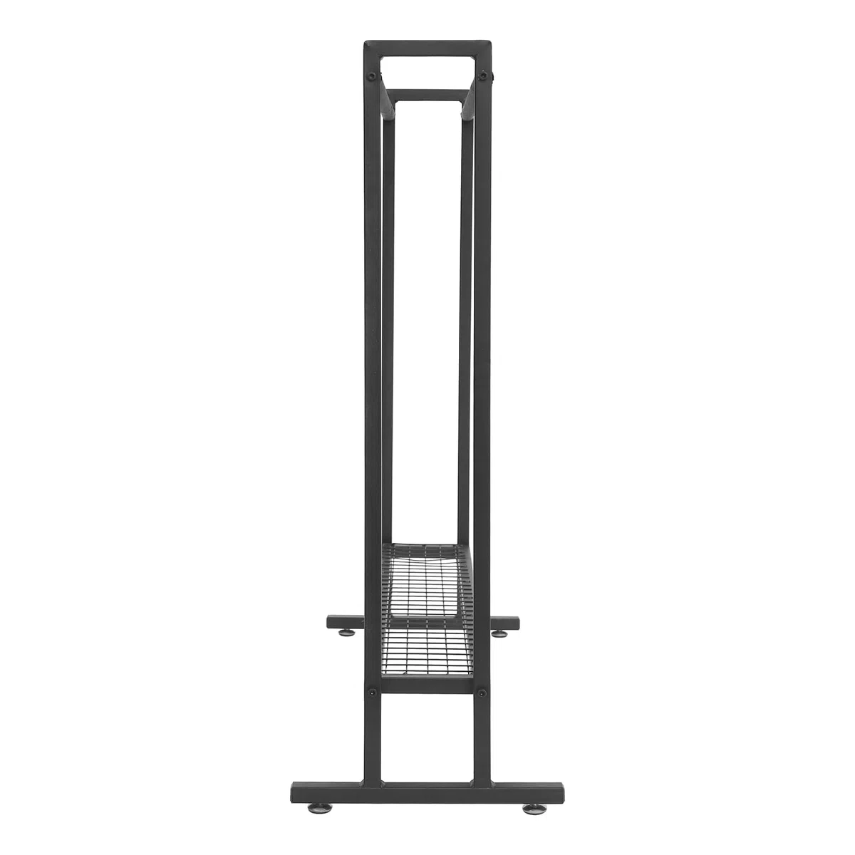 Soporte para raqueta de bádminton de tenis, carrito de acero al carbono, color negro, estante de almacenamiento para campo deportivo, gimnasio, garaje