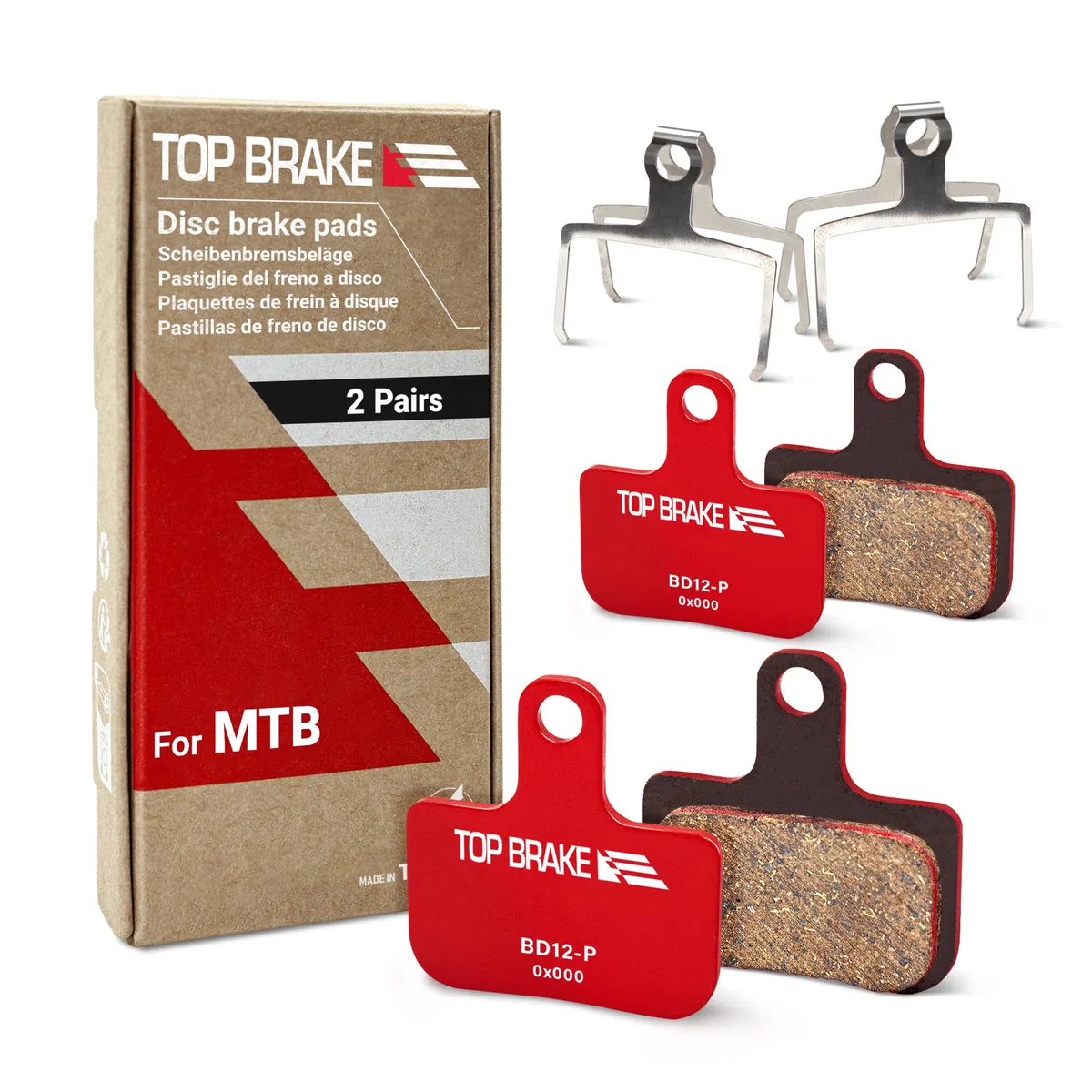TOP BRAKE Pastillas de Freno de Disco compatibles con SRAM Level Ultimate/T/TL/TLM B1；Force eTap AXS/Red eTap AXS (Gen.2) | MTB eMTB Downhill Trail Enduro Race All Mountain Cycling