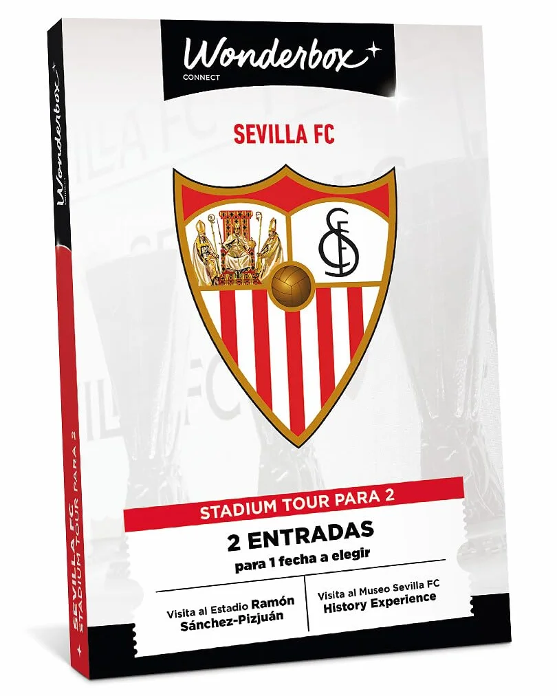 WONDERBOX Connect Sevilla FC Caja Regalo 2 Entradas Stadium Tour Museo History Experience Válido 27 Meses
