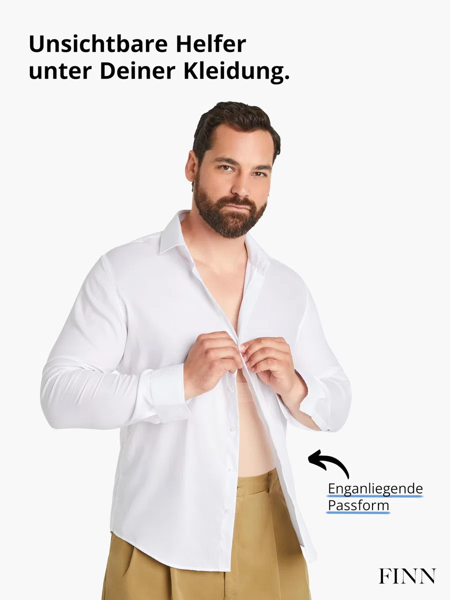 FINN Faja Reductora para Hombres - Cinta Modeladora de Barriga de Algodón - Potente Moldeador de Cuerpo para un Abdomen más Plano