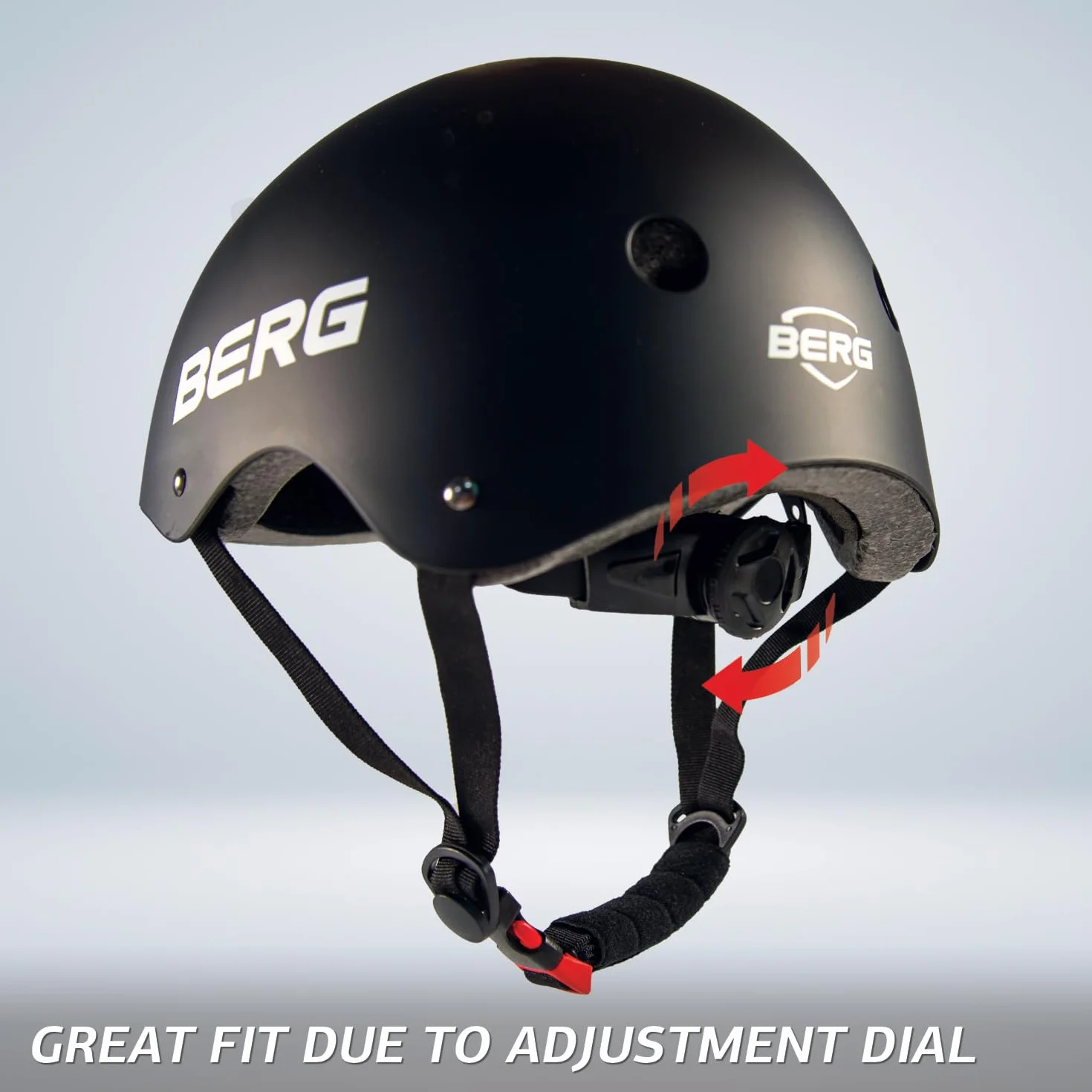 BERG Casque Enfant S Negro 48-52 cm ajustable