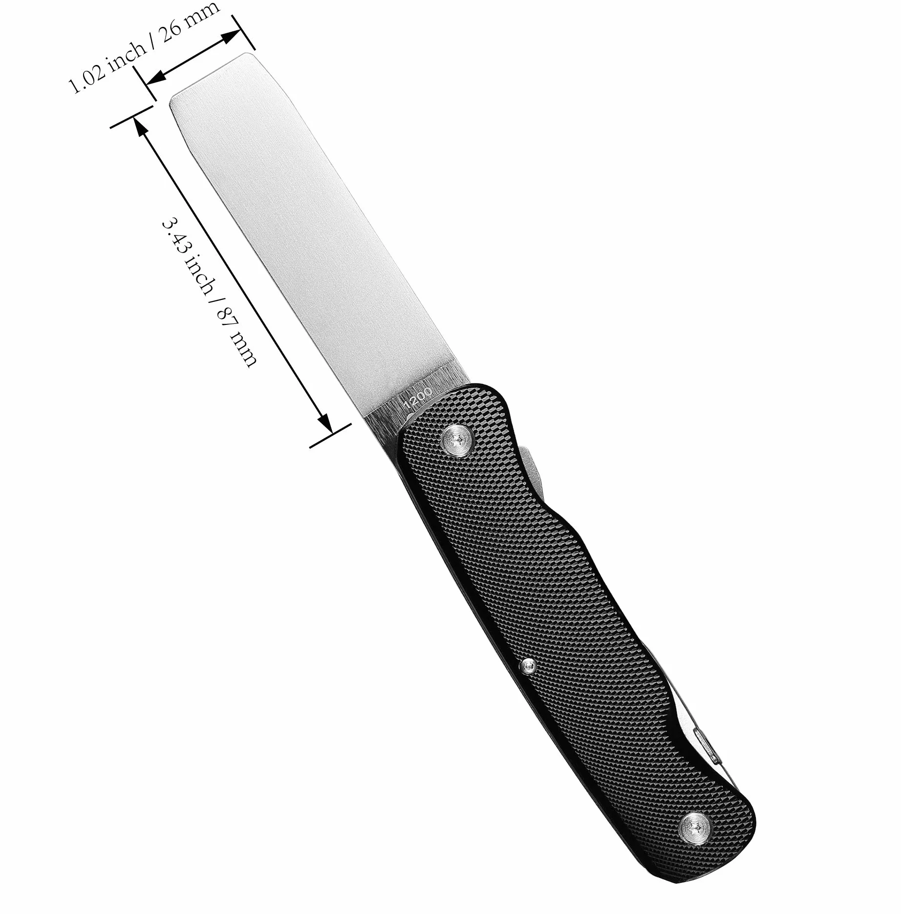 SHARPAL 179N 5 en 1 - Afilador de flechas con llave y pluma de diamante con doble grano y mango de aluminio anodizado con clip de bolsillo