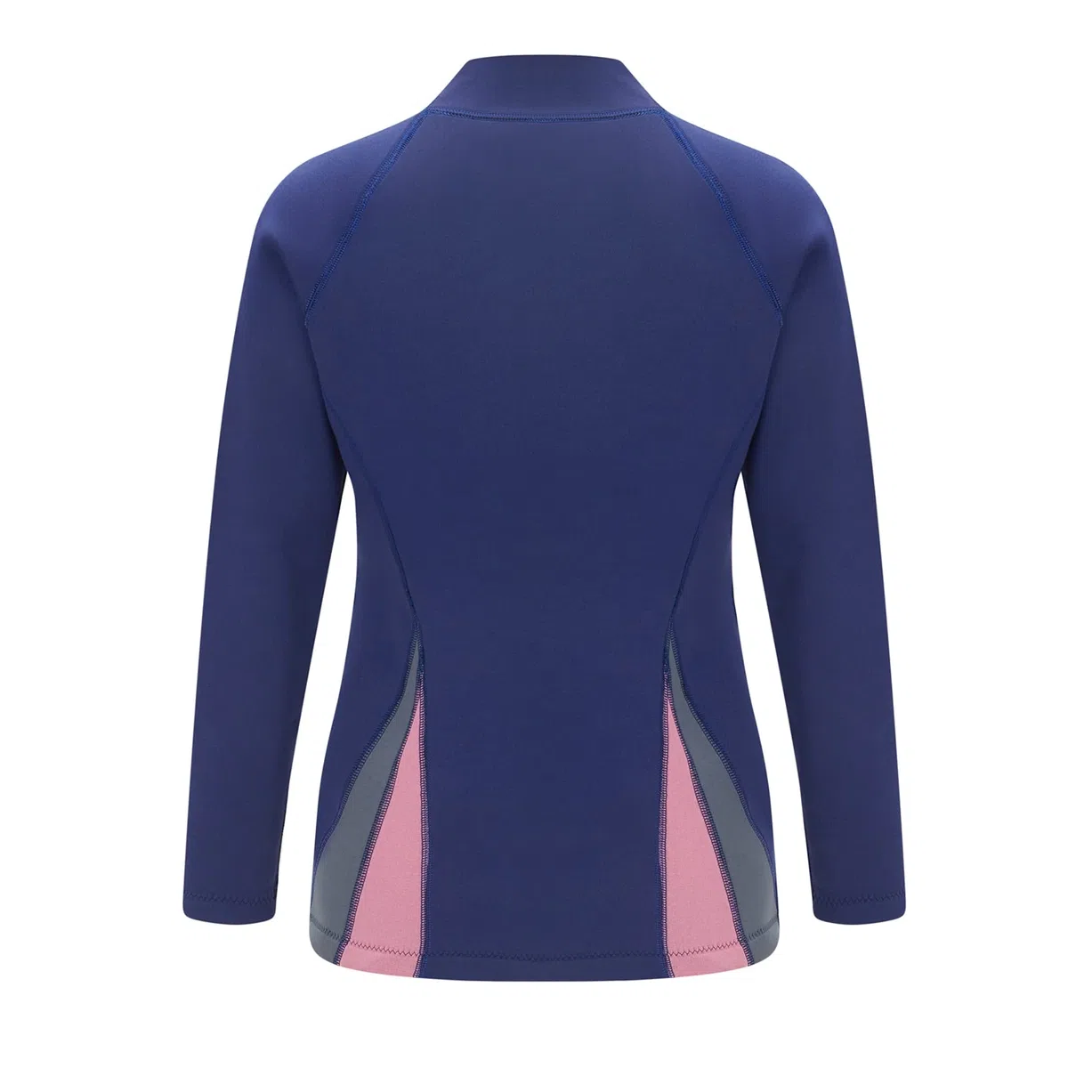 Top de neopreno para mujer, de 2 mm, con cremallera frontal, manga larga, para natación, surf, buceo, traje de buceo