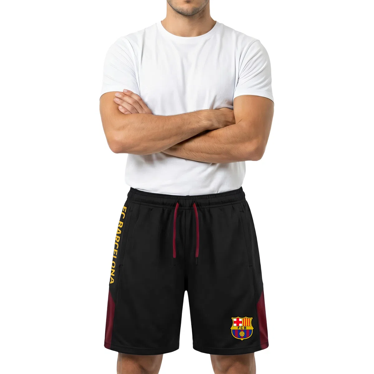 Icon Sports UEFA Champions League Pantalones Cortos de Fútbol para Hombre