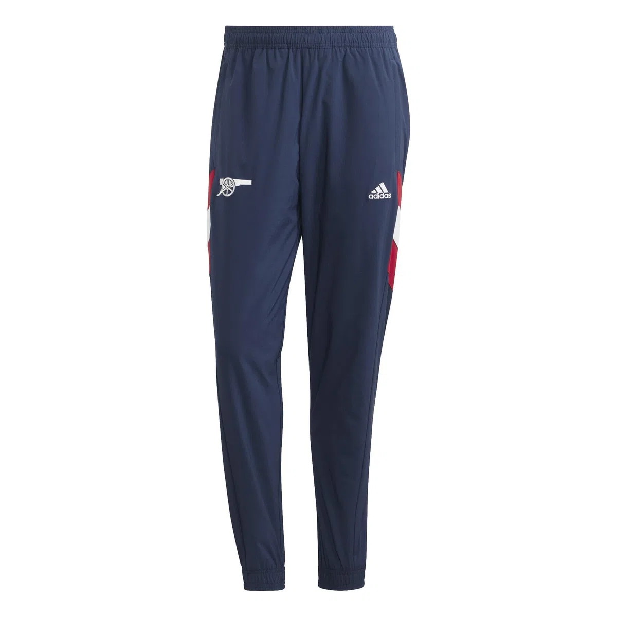 Adidas Arsenal FC - Pantalón de chándal, azul marino y rojo, logotipo de Canon
