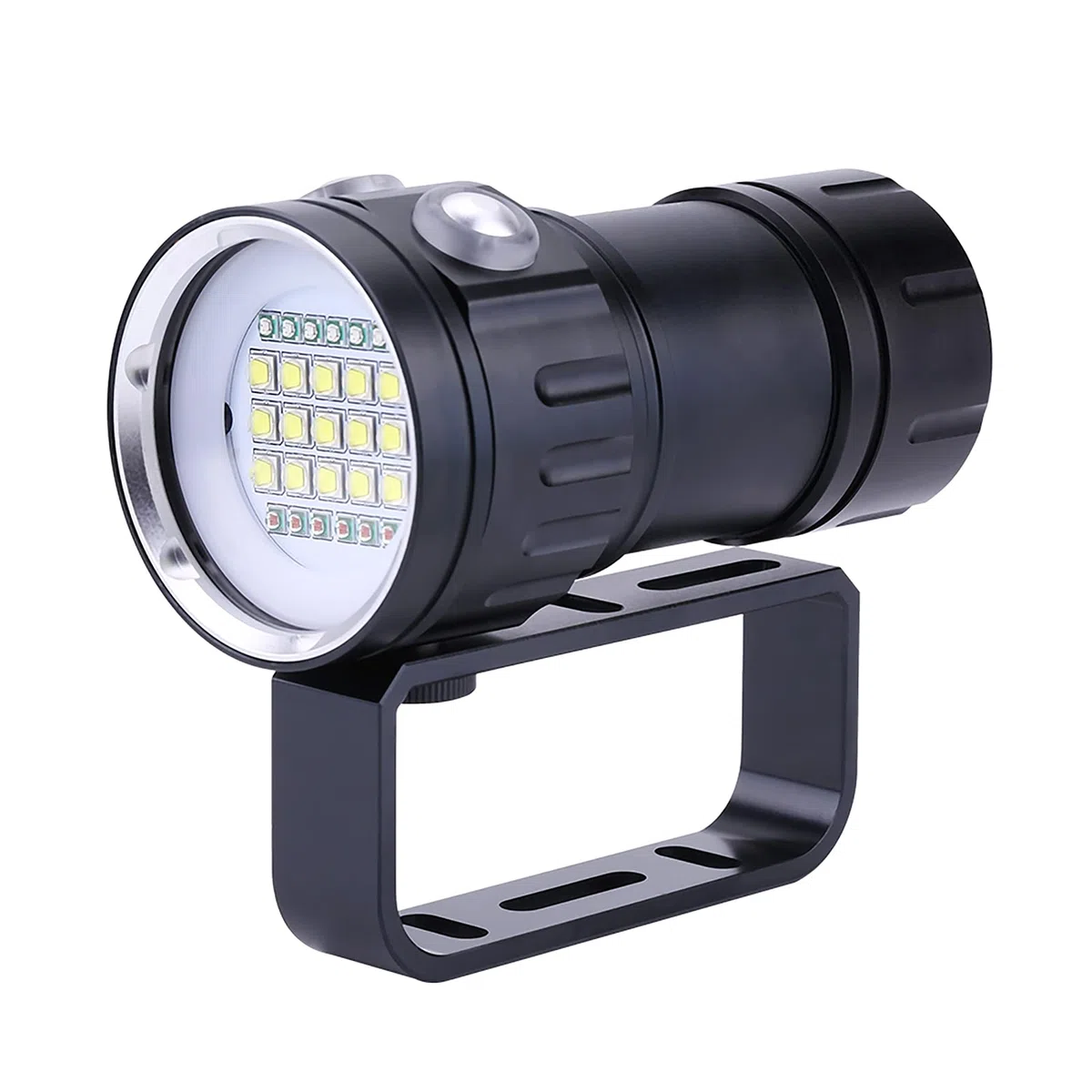 Linterna subacuática OKJHFD IPX8,Linterna de buceo , linterna profesional portátil de 18000lm 500M, lámpara impermeable superbrillante para campamento al aire libre