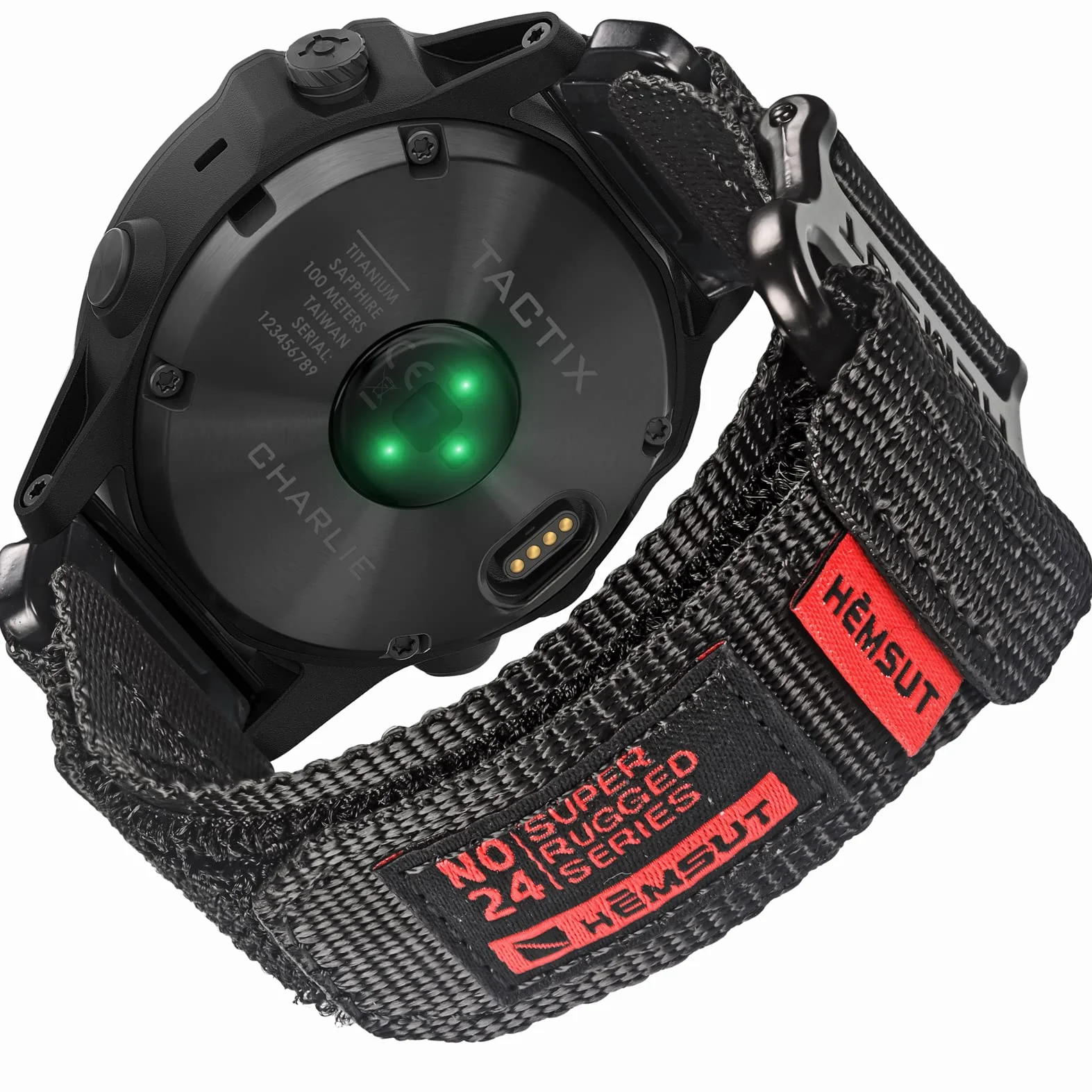 Compatible con Garmin Nylon Reloj Correa deportiva para fēnix/Forerunner/Approach/MARQ/quatix/D2 Series Correa de repuesto para hombre