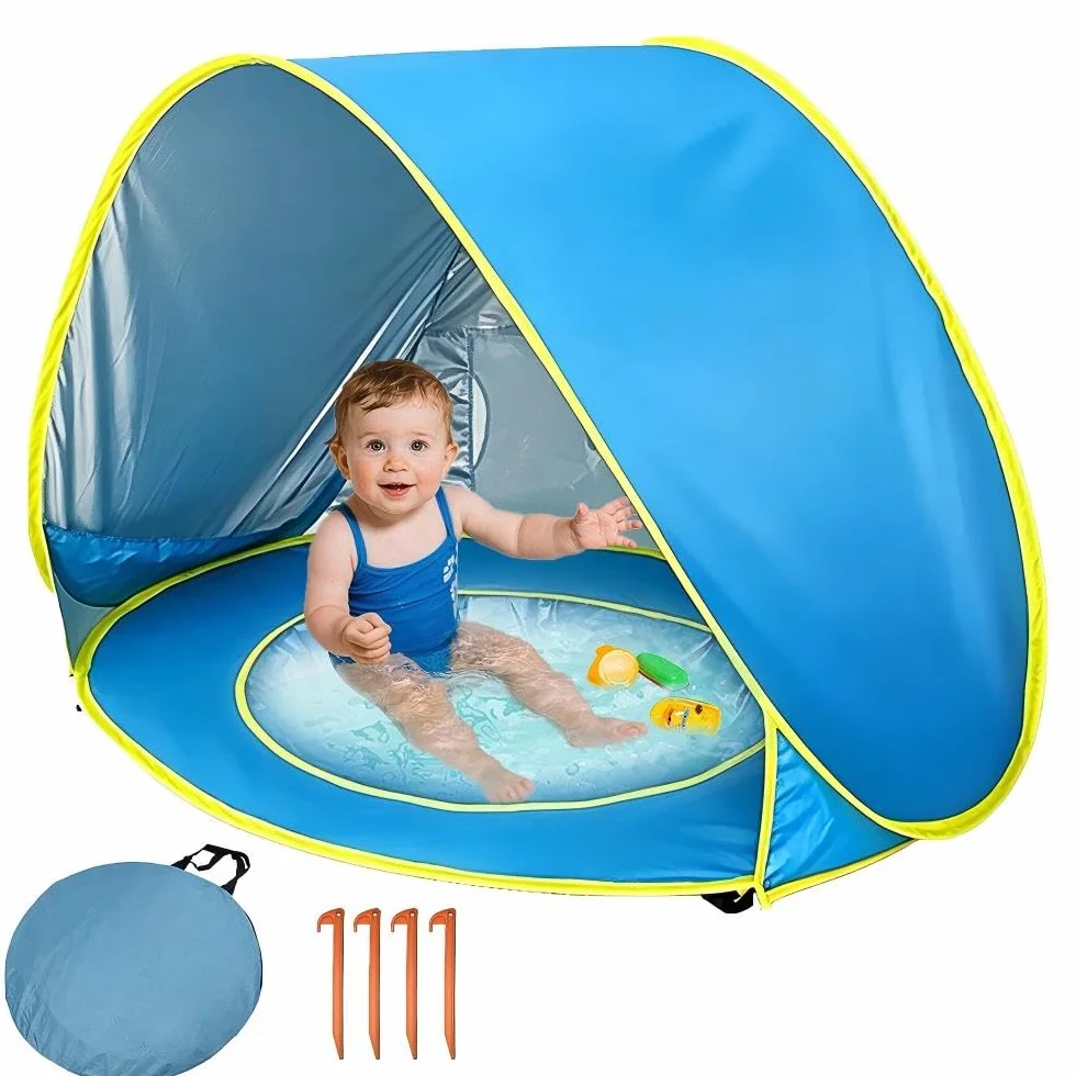 Tienda Playa Bebe Pop up, Carpa Plegable Portátil Protección UV 50+ (120 x 80 x 70 cm)