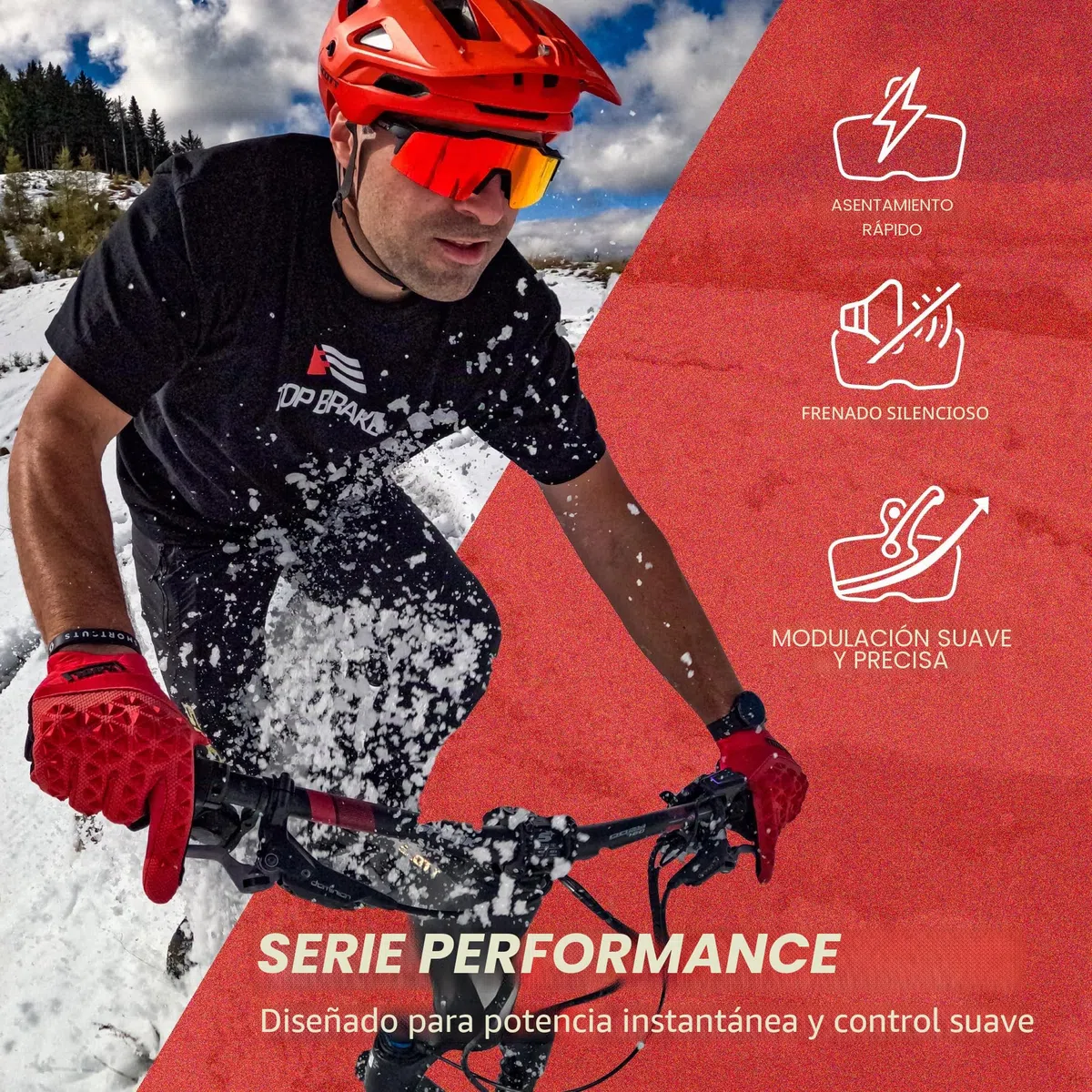 TOP BRAKE Pastillas de Freno de Disco compatibles con SRAM Level Ultimate/T/TL/TLM B1；Force eTap AXS/Red eTap AXS (Gen.2) | MTB eMTB Downhill Trail Enduro Race All Mountain Cycling