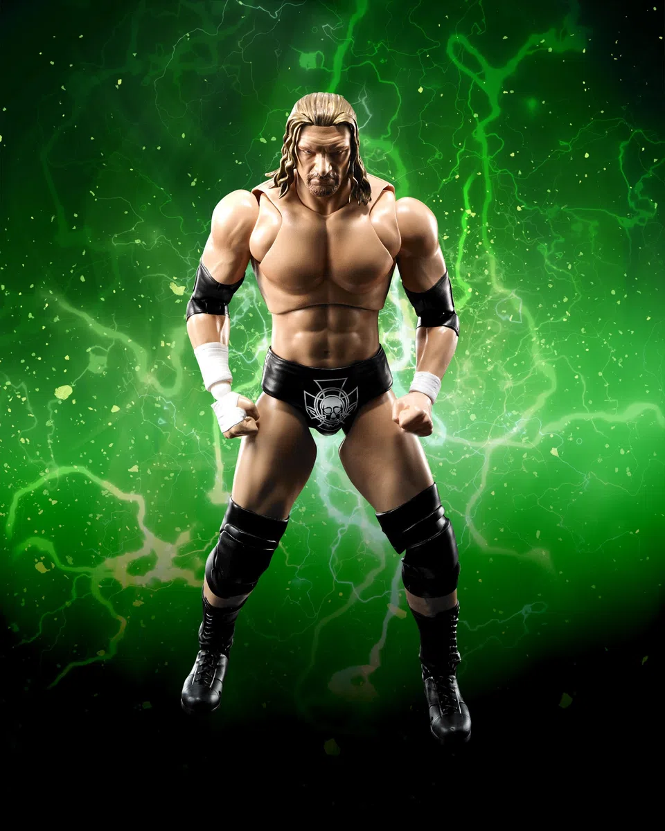 TAMASHII NATIONS Bandai S.H. Figuarts Triple WWE Figura de acción, 8 Pulgadas